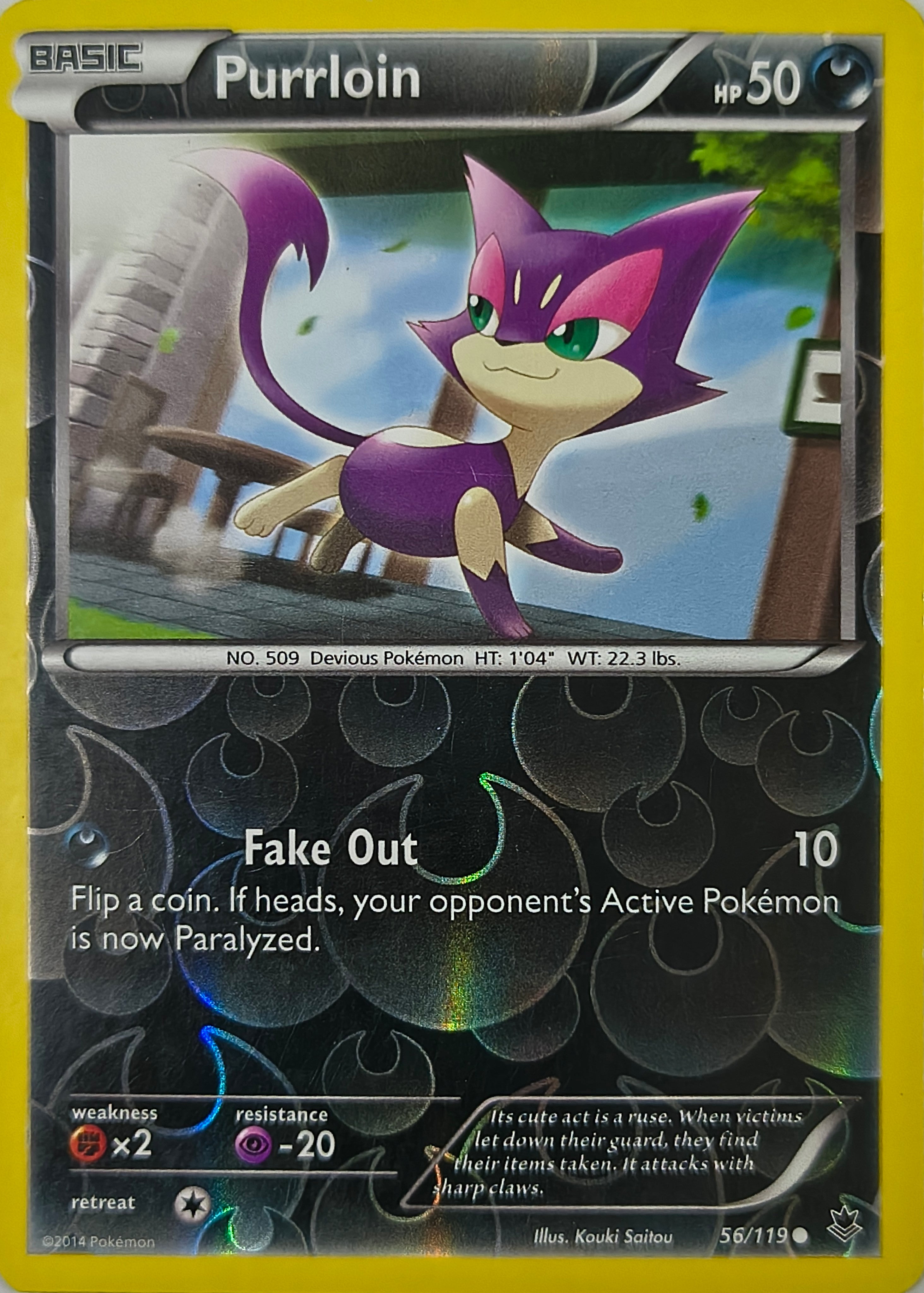 Pokémon tcg Purrloin 56/119 Reverse