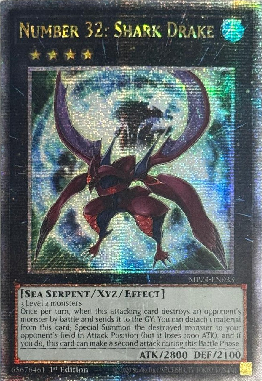 Yugioh! Number 32: Shark Drake MP24-EN033 Quarter Century