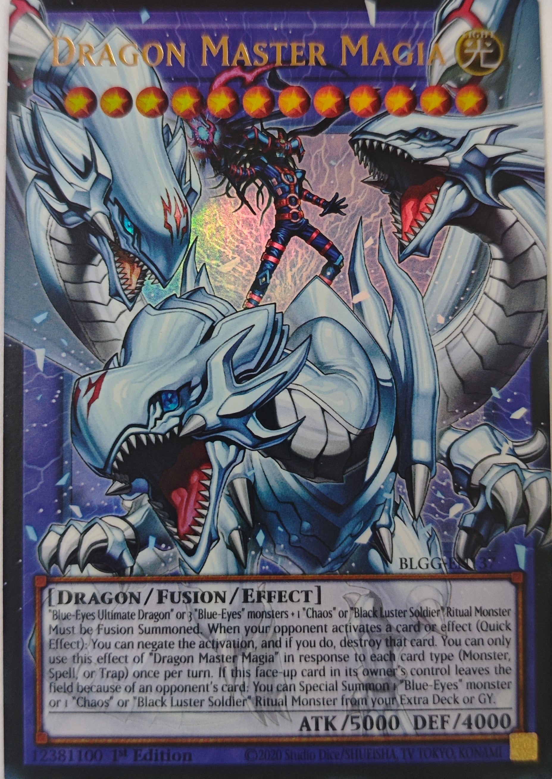 Yugioh! Dragon Master Magia Blgg-En137 1st Edition Ultra (Extended Art)
