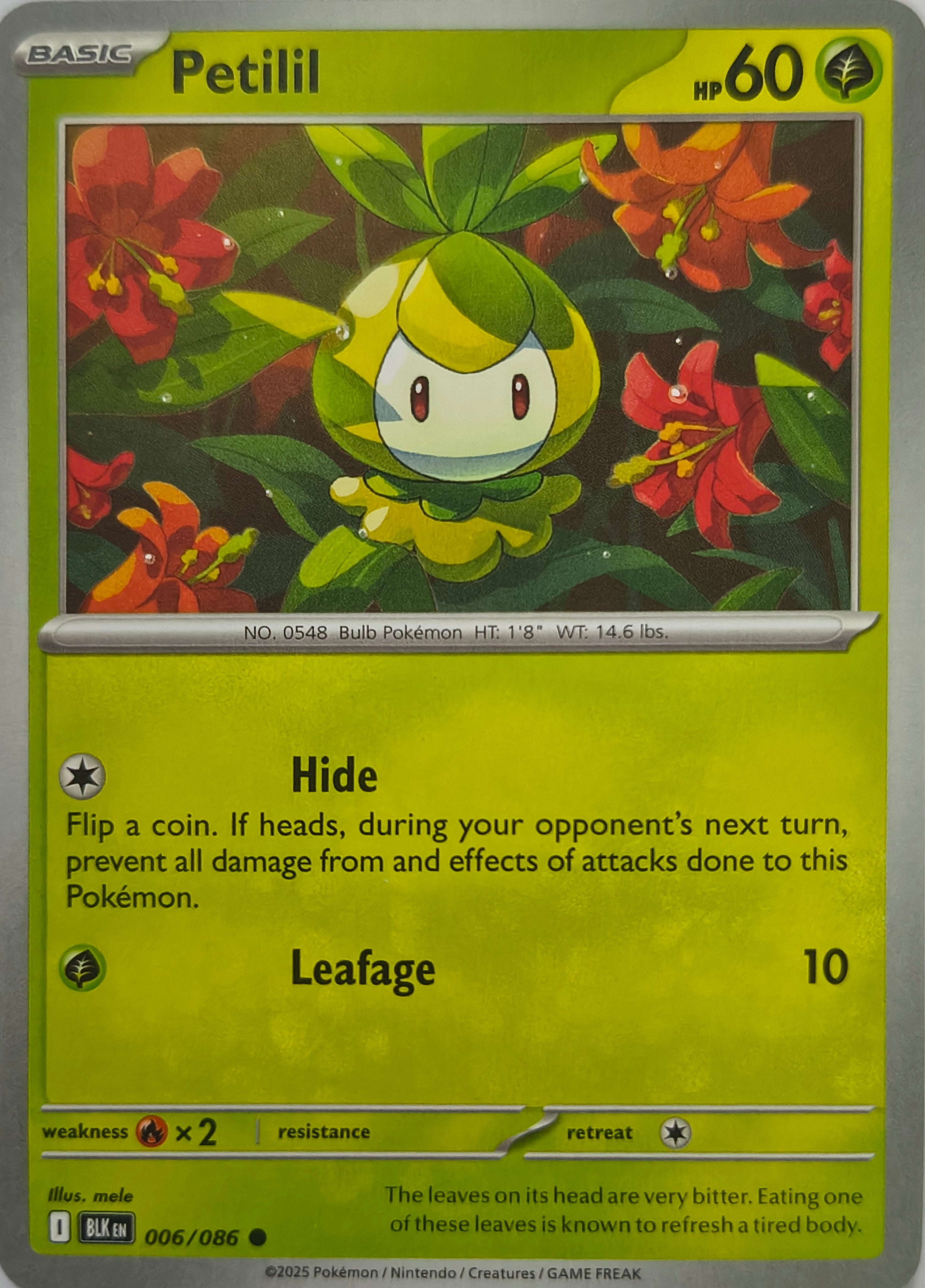 Pokémon tcg Petilil 006/086