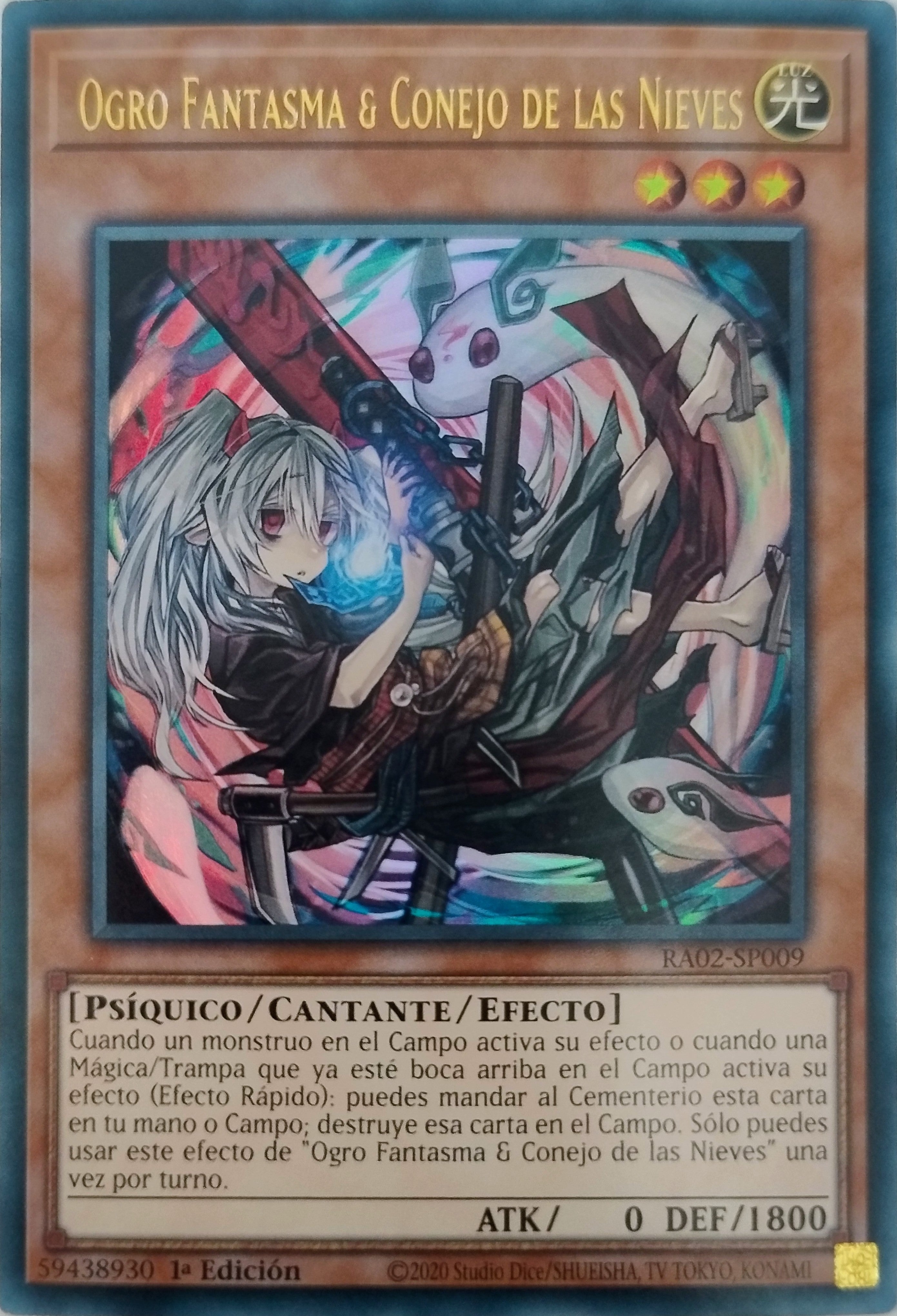 Yugioh! Ogro Fantasma & Conejo De Las Nieves Ra02-sp009 1a Edición Ultra (Alternate Art)