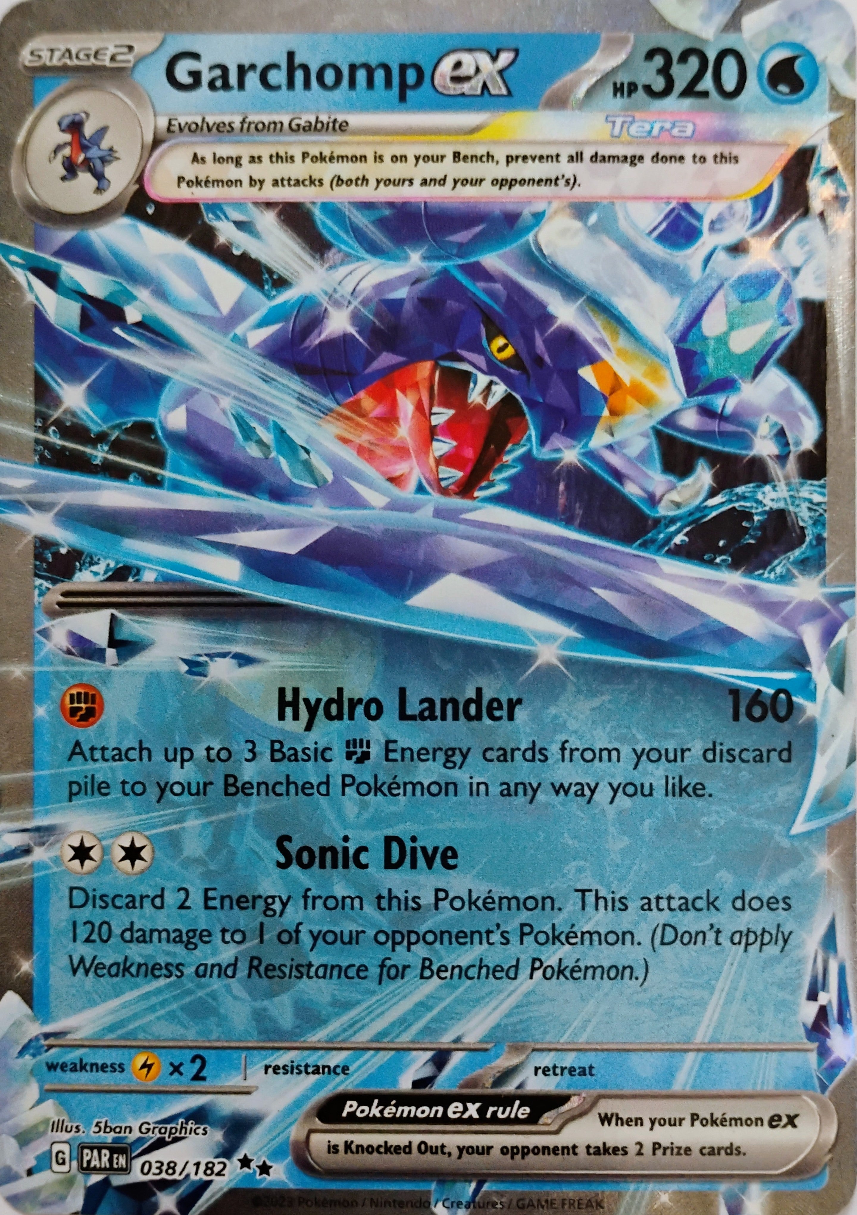 Pokémon tcg Garchomp Ex 038/182