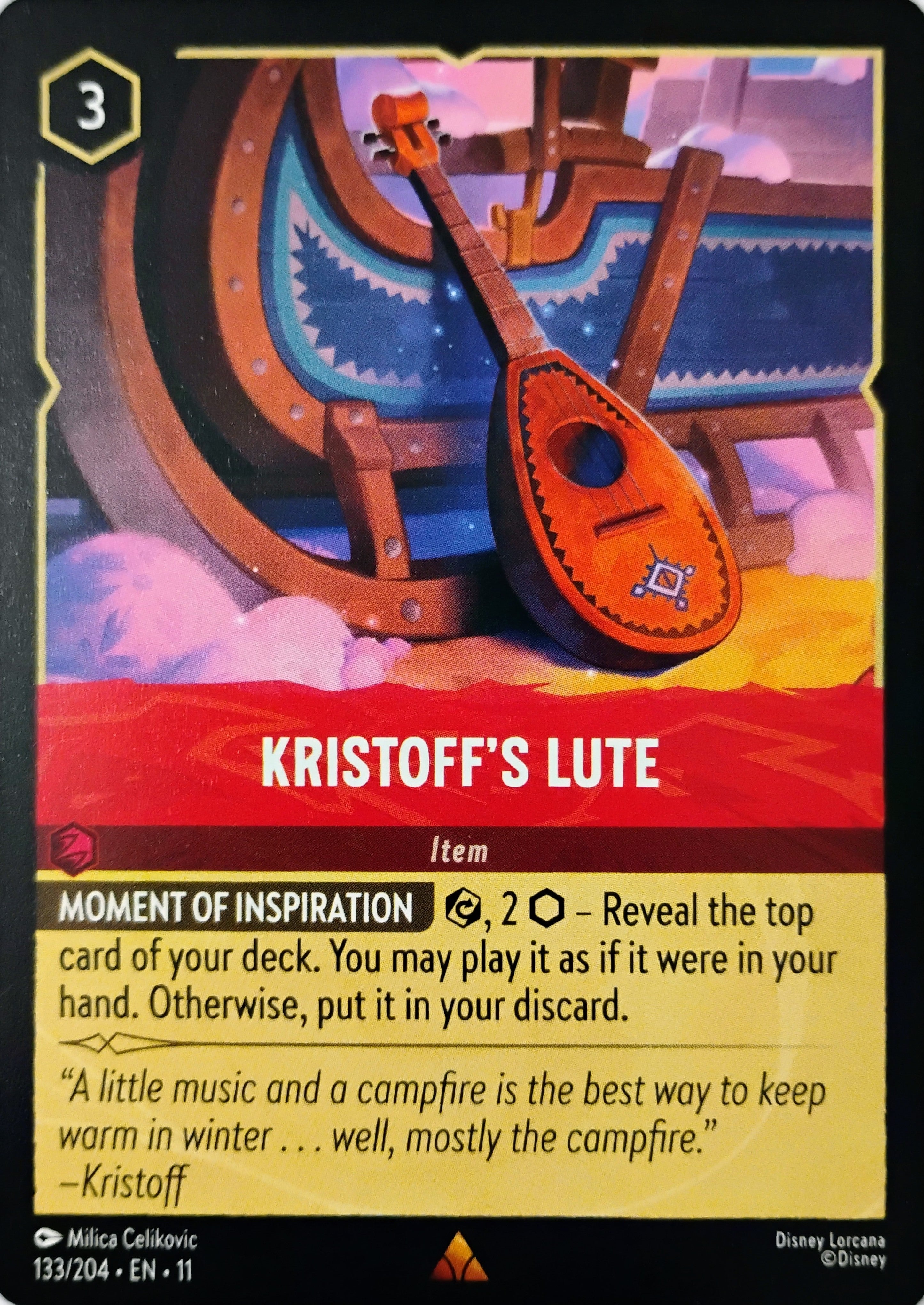 Disney Lorcana Kristoff's Lute 133/204