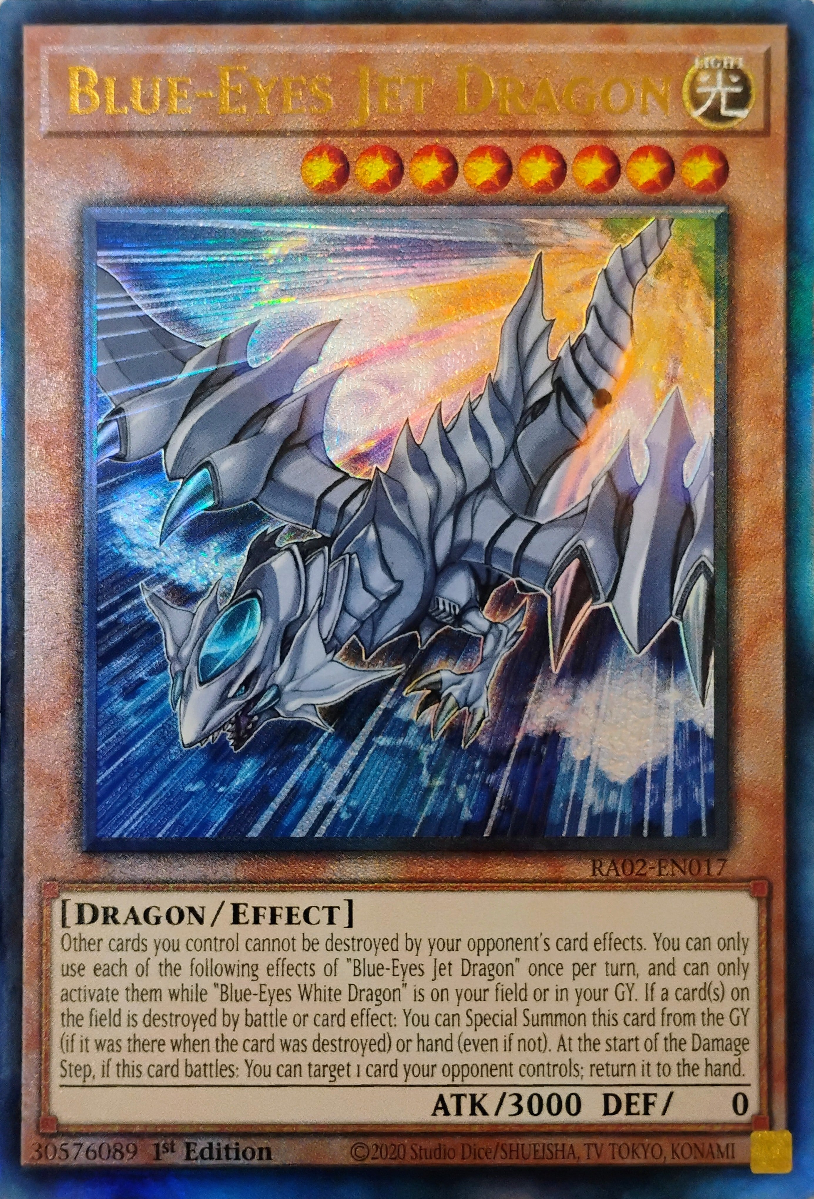 Yugioh! Blue-eyes Jet Dragon Ra02-en017 Ultimate