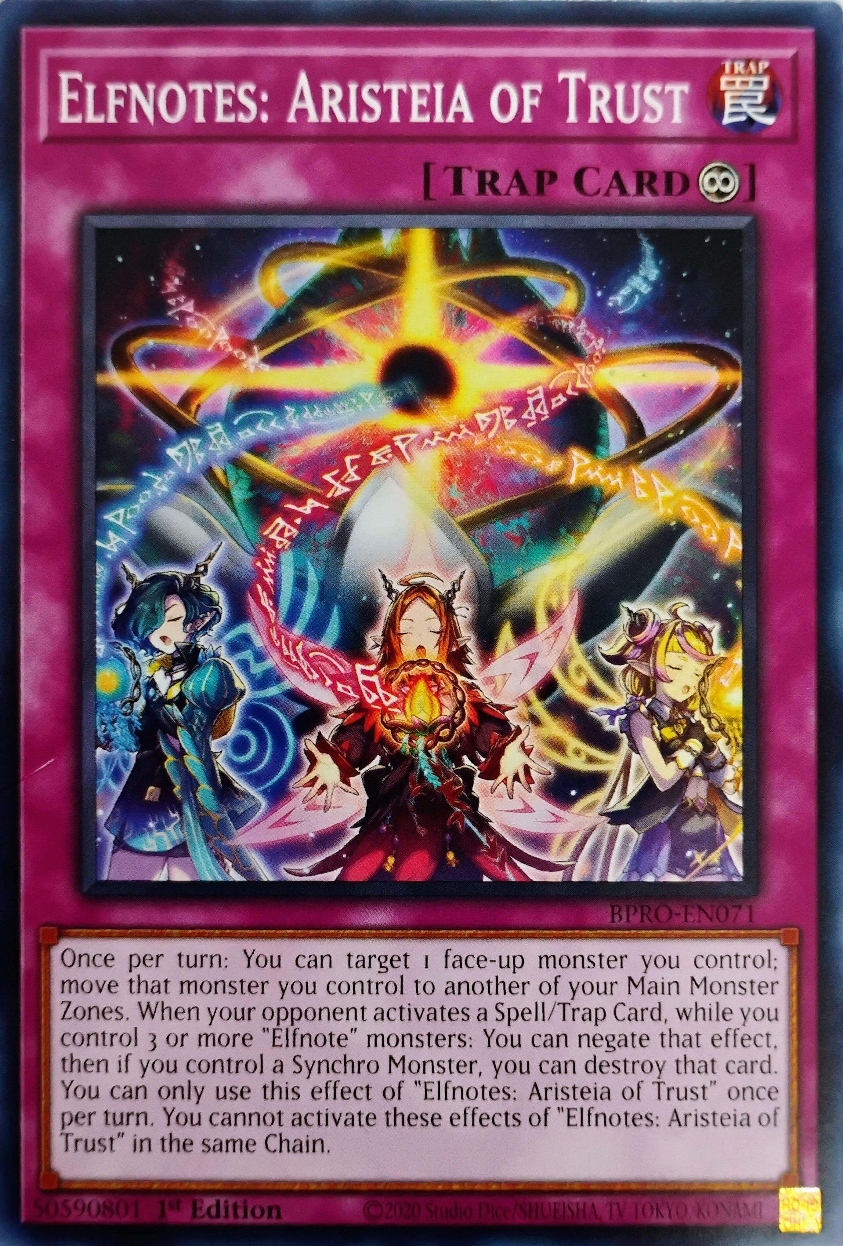 Yugioh! Elfnotes: Aristeia of Trust Bpro-en071