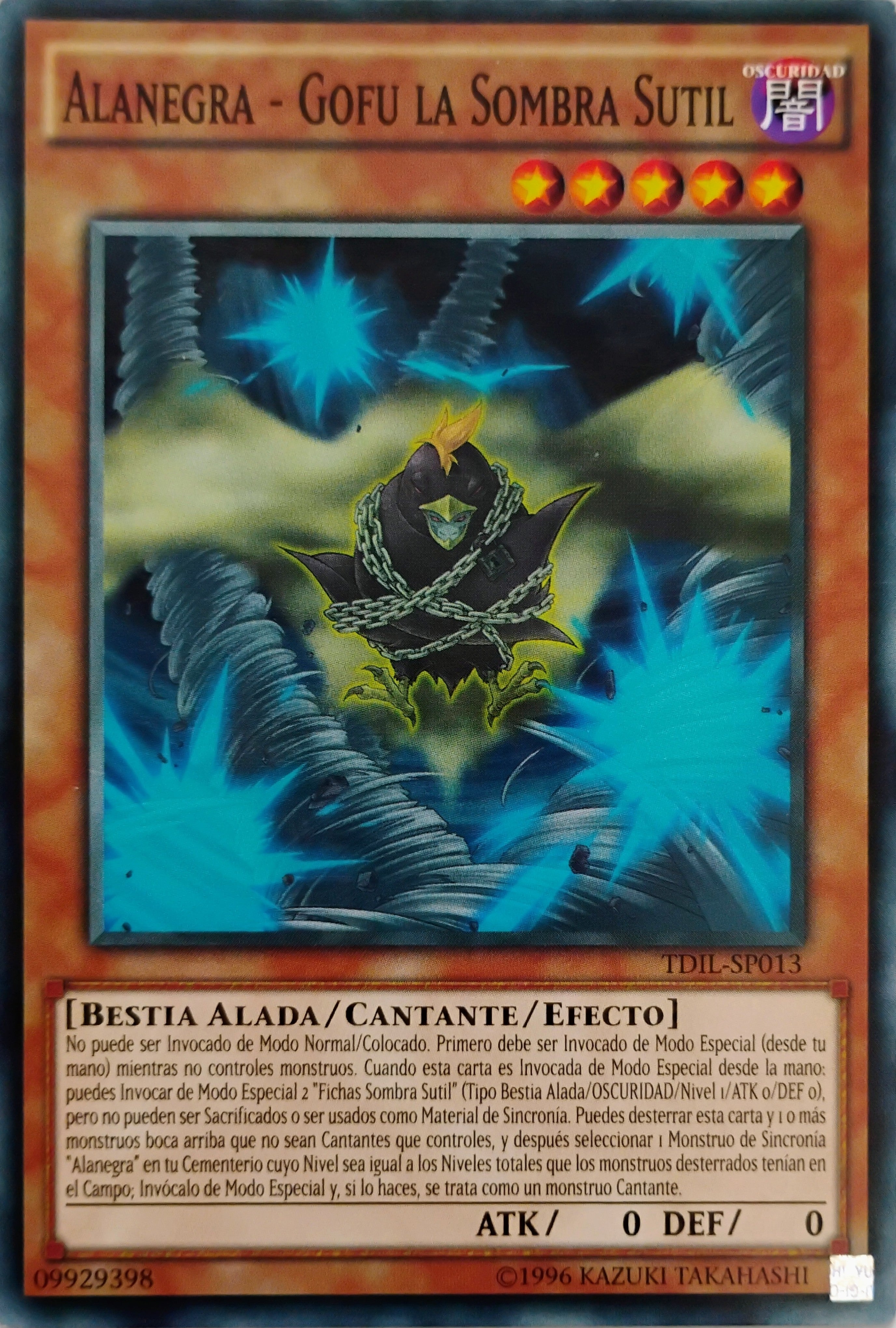 Yugioh! Alanegra - Gofu La Sombra Sutil Tdil-sp013