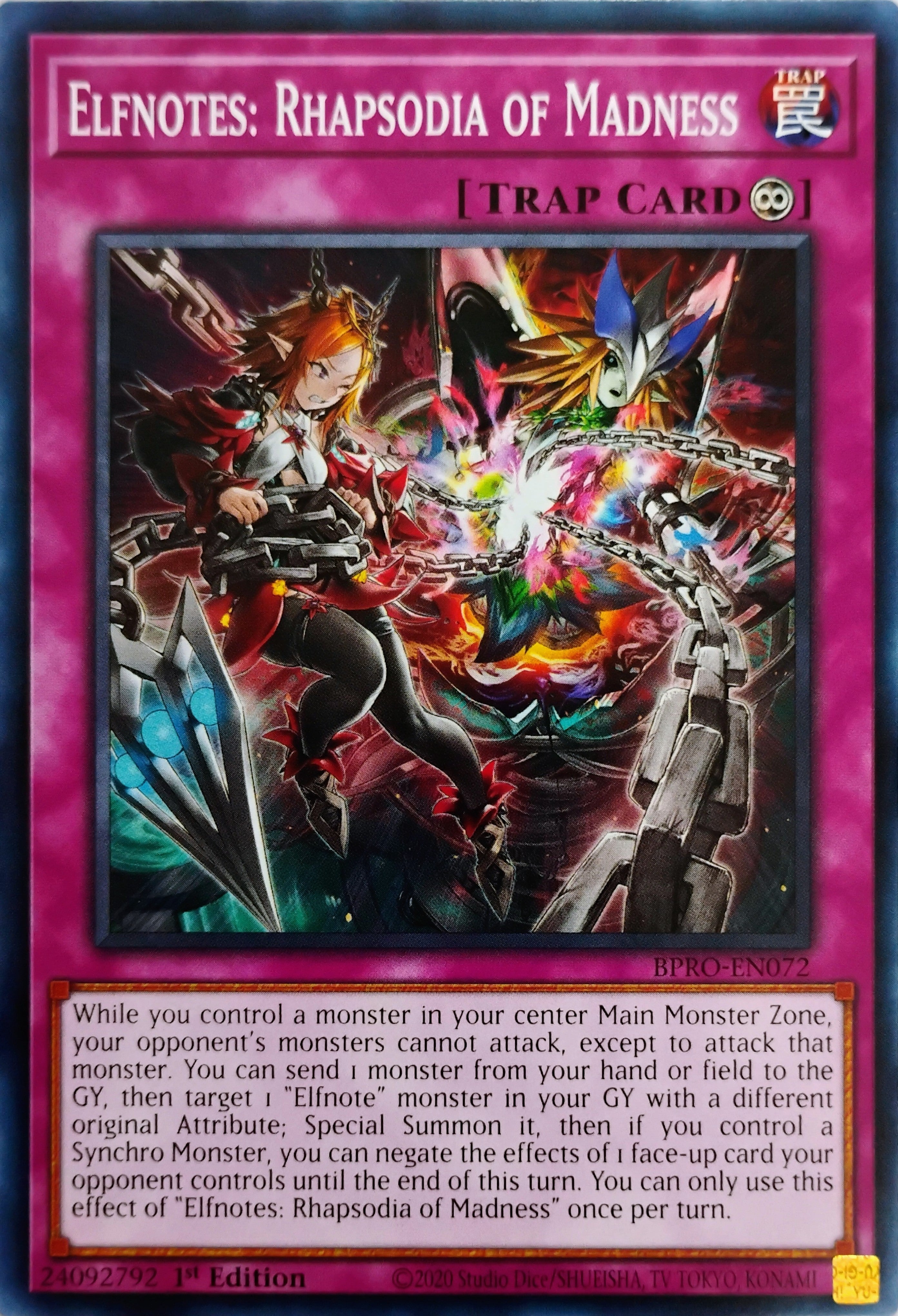 Yugioh! Elfnotes: Rhapsodia of Madness Bpro-en072
