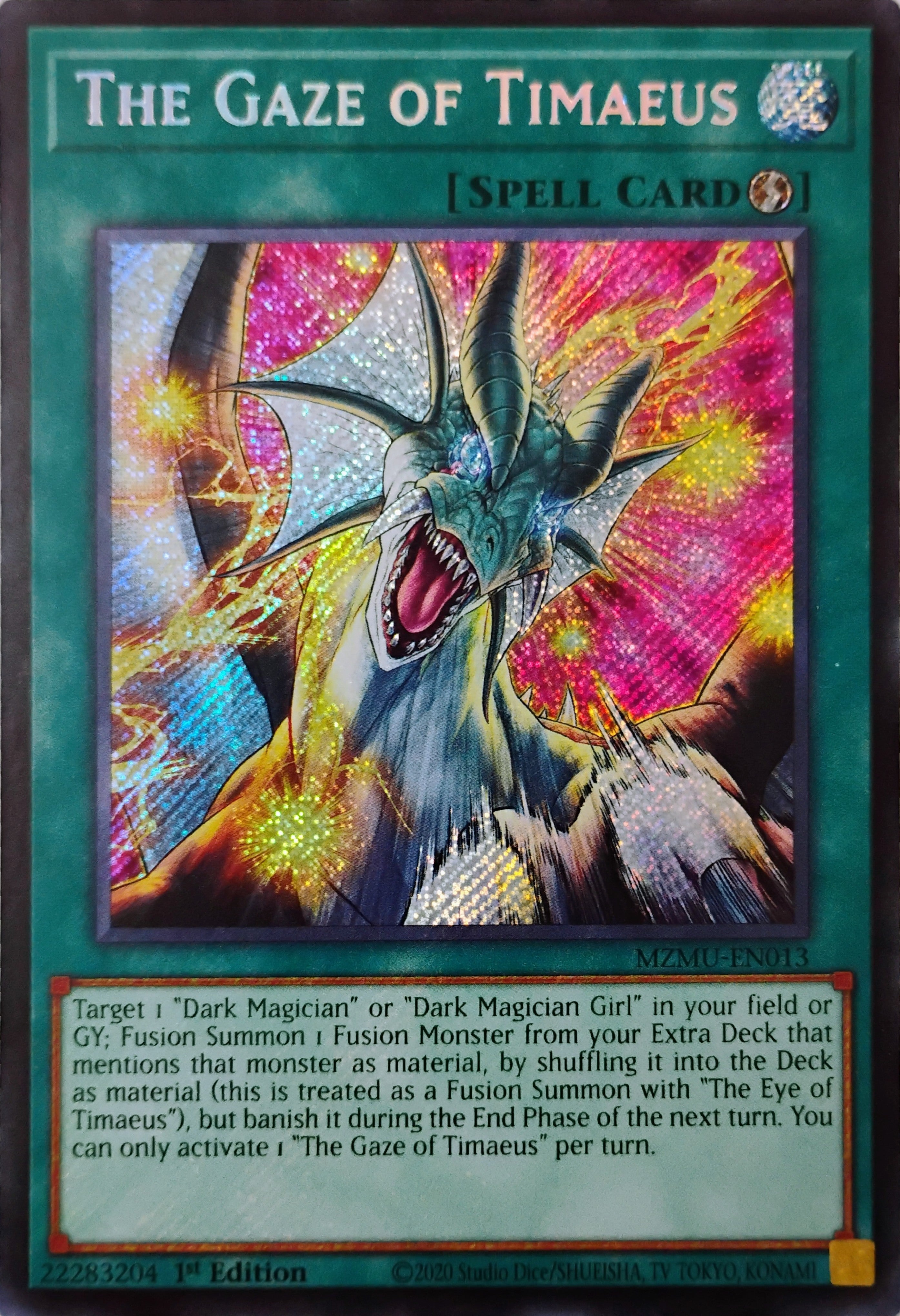 Yugioh! The Gaze Of Timaeus Mzmu-en013 Secreta