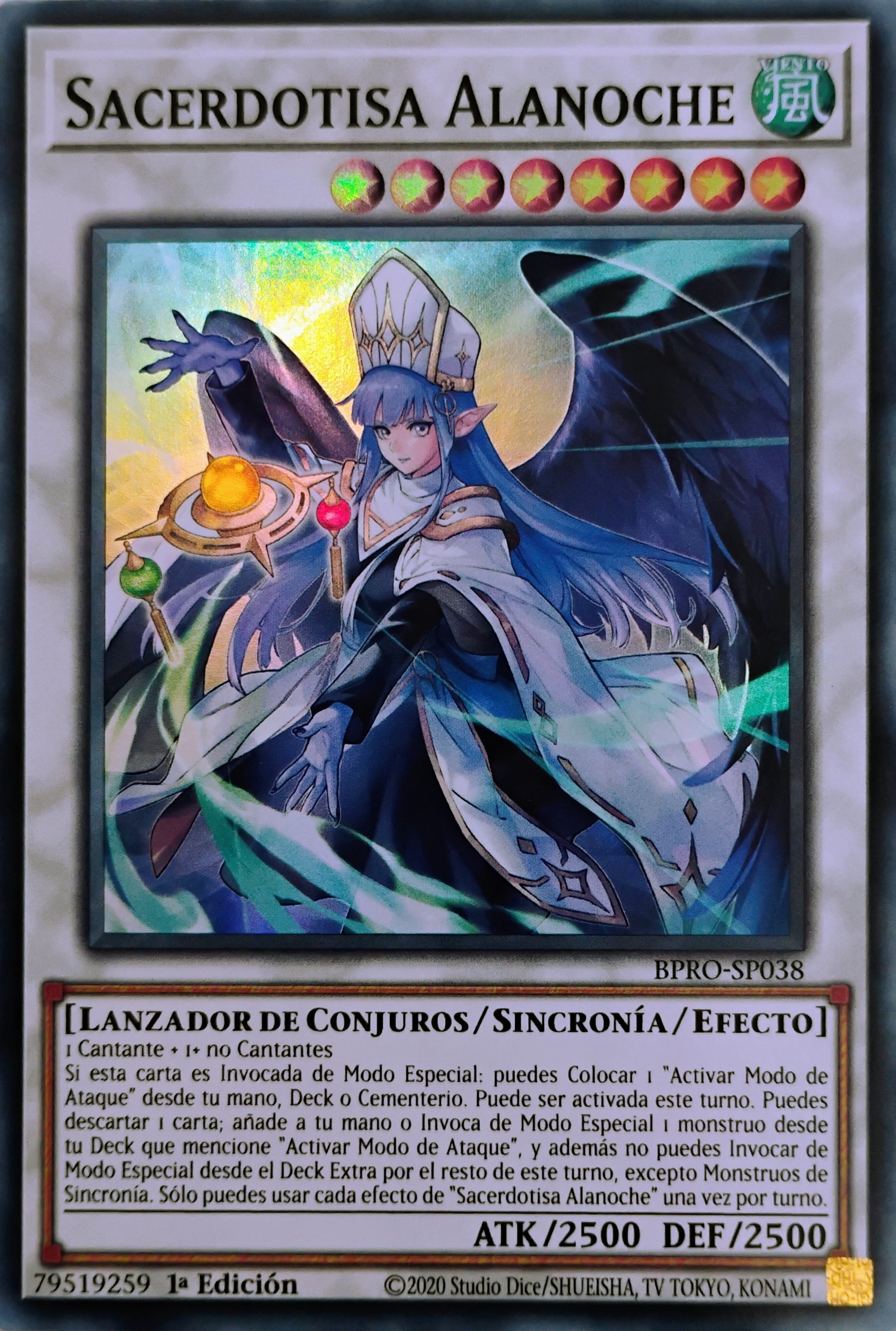 Yugioh! Sacerdotisa Alanoche Bpro-sp038 Super Rara