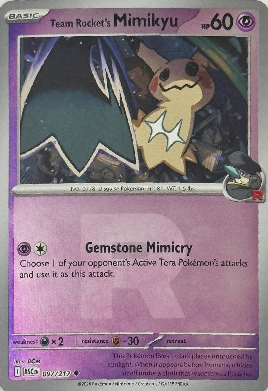Pokémon Tcg Team Rocket's Mimikyu 097/217 (Team Rocket's)