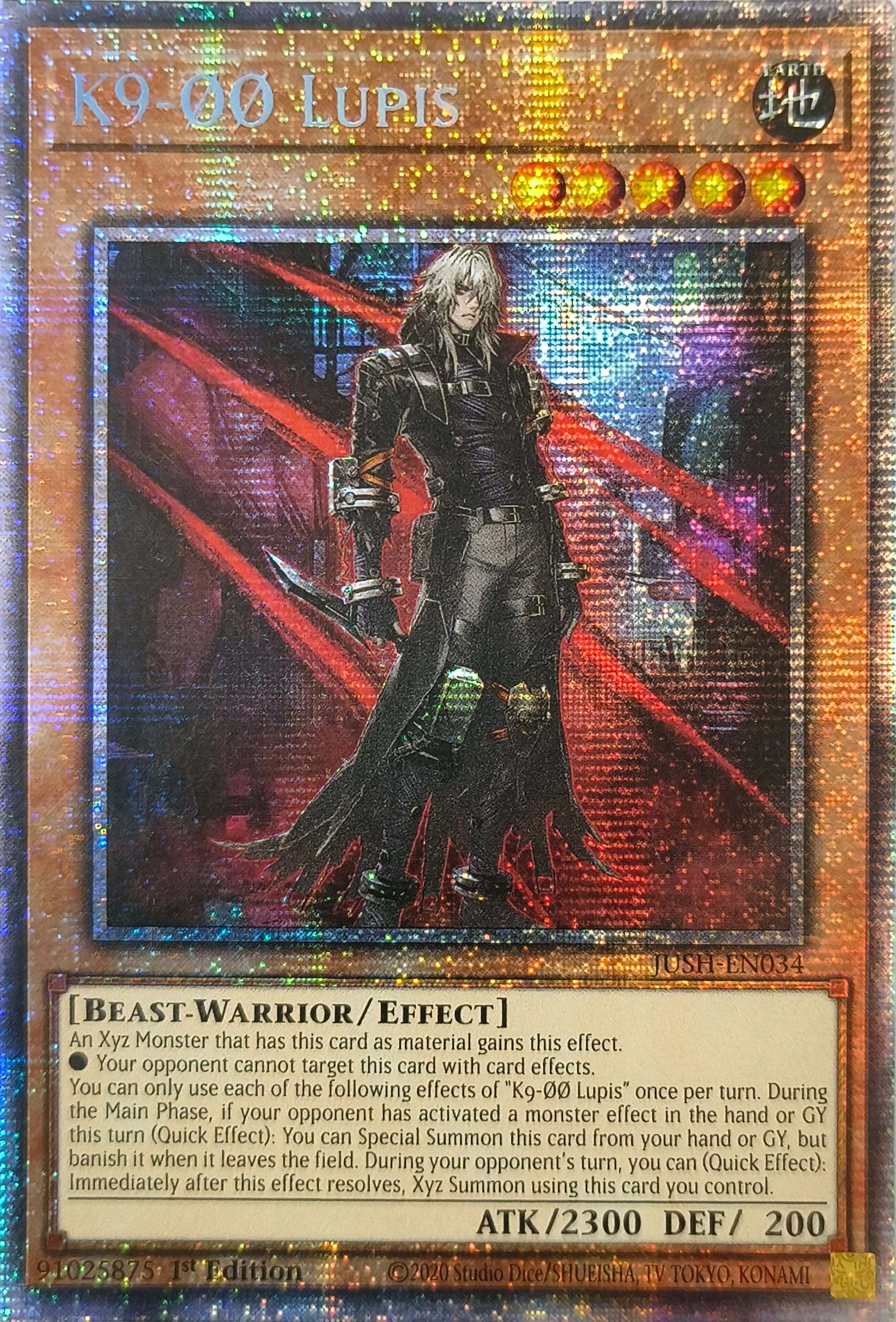 Yugioh! K9-00 Lupis Jush-en034 1st Edition Starlight