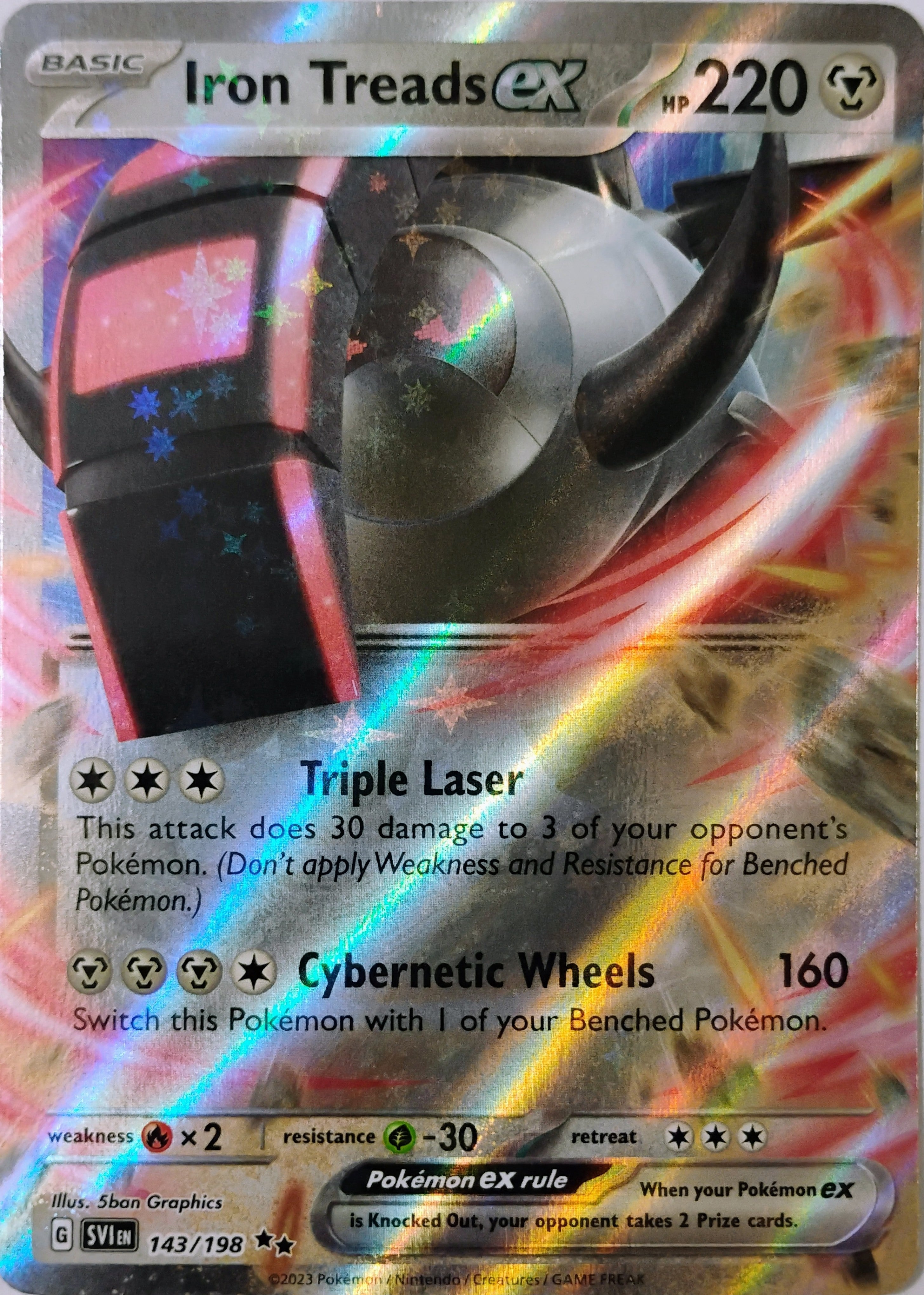 Pokémon tcg Iron Treads Ex 143/198