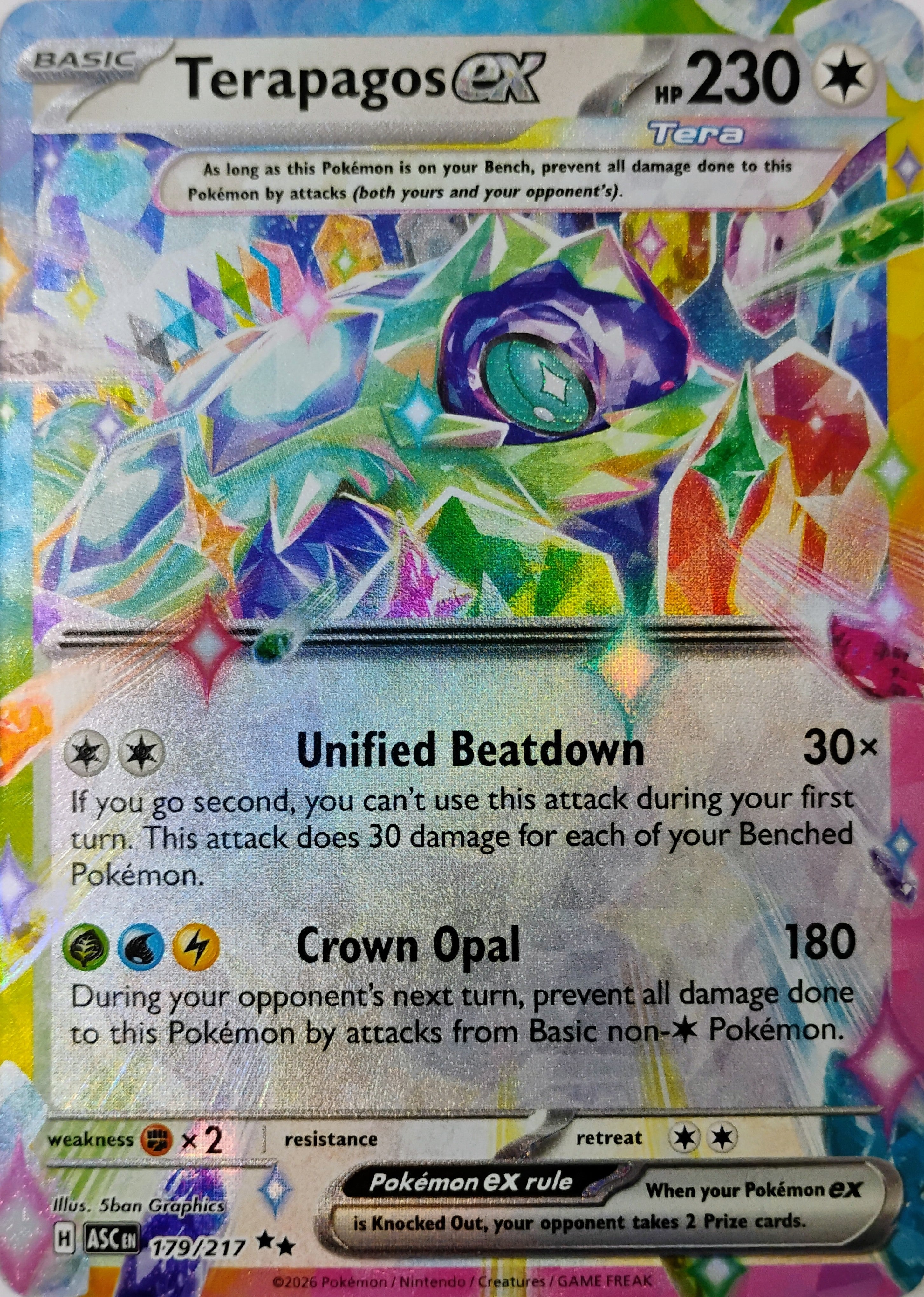 Pokémon tcg Terapagos Ex 179/217