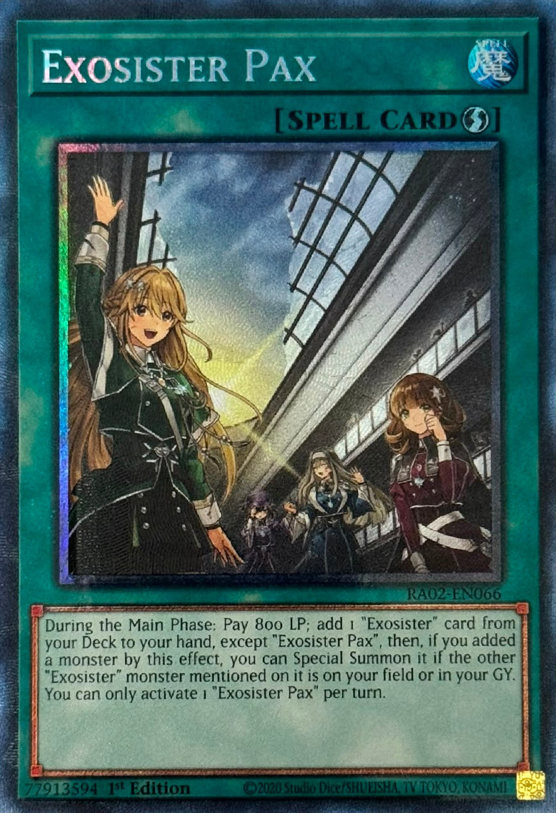 Yugioh! Exosister Pax RA02-EN066 Collector's Rare