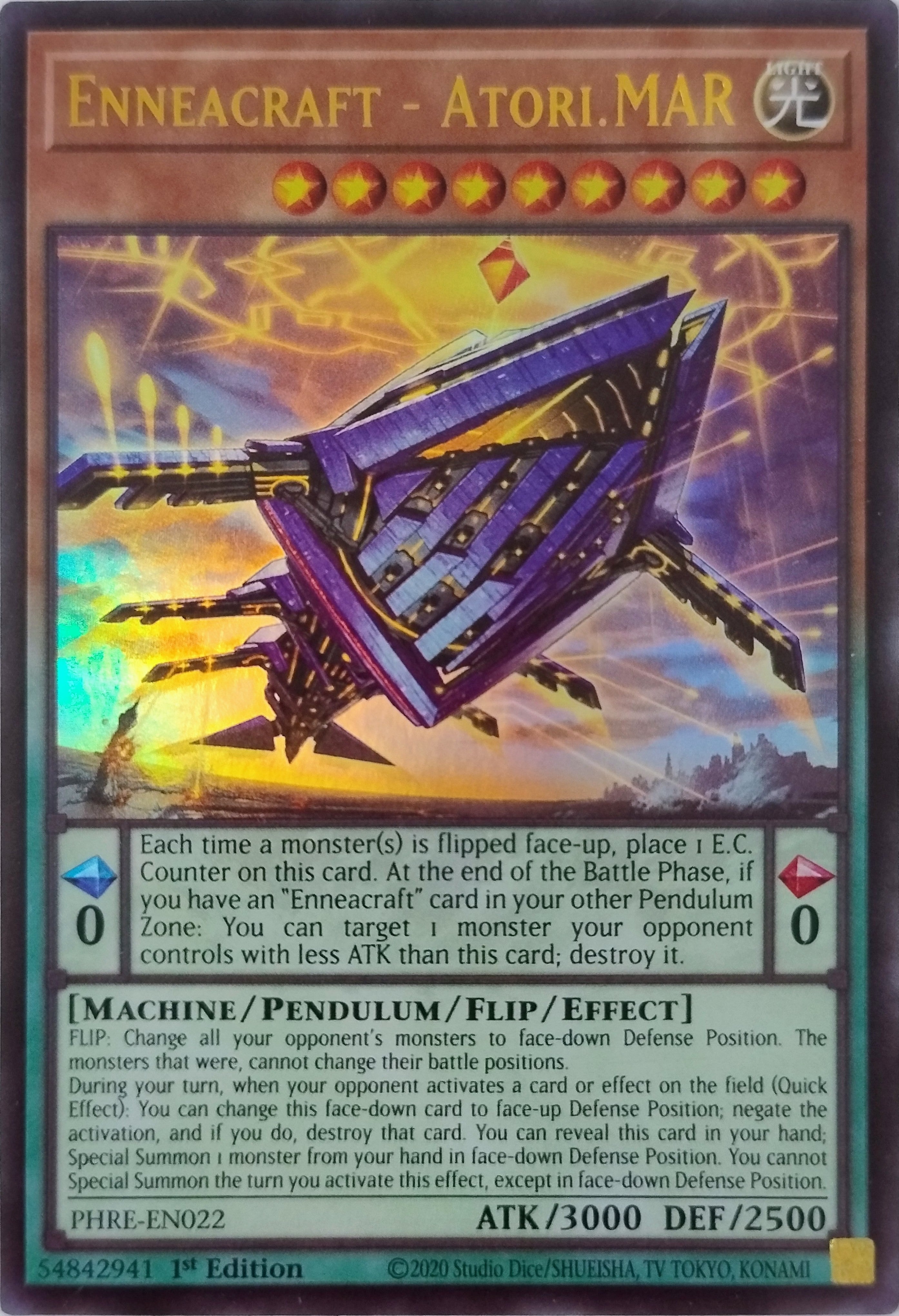 Yugioh! Enneacraft - Atori. MAR Phre-en022 1st Edition Ultra Rara
