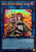 Yugioh! Hiita The Fire Charmer, Ablaze Ch02-en043 1st Edition Ultra Rare