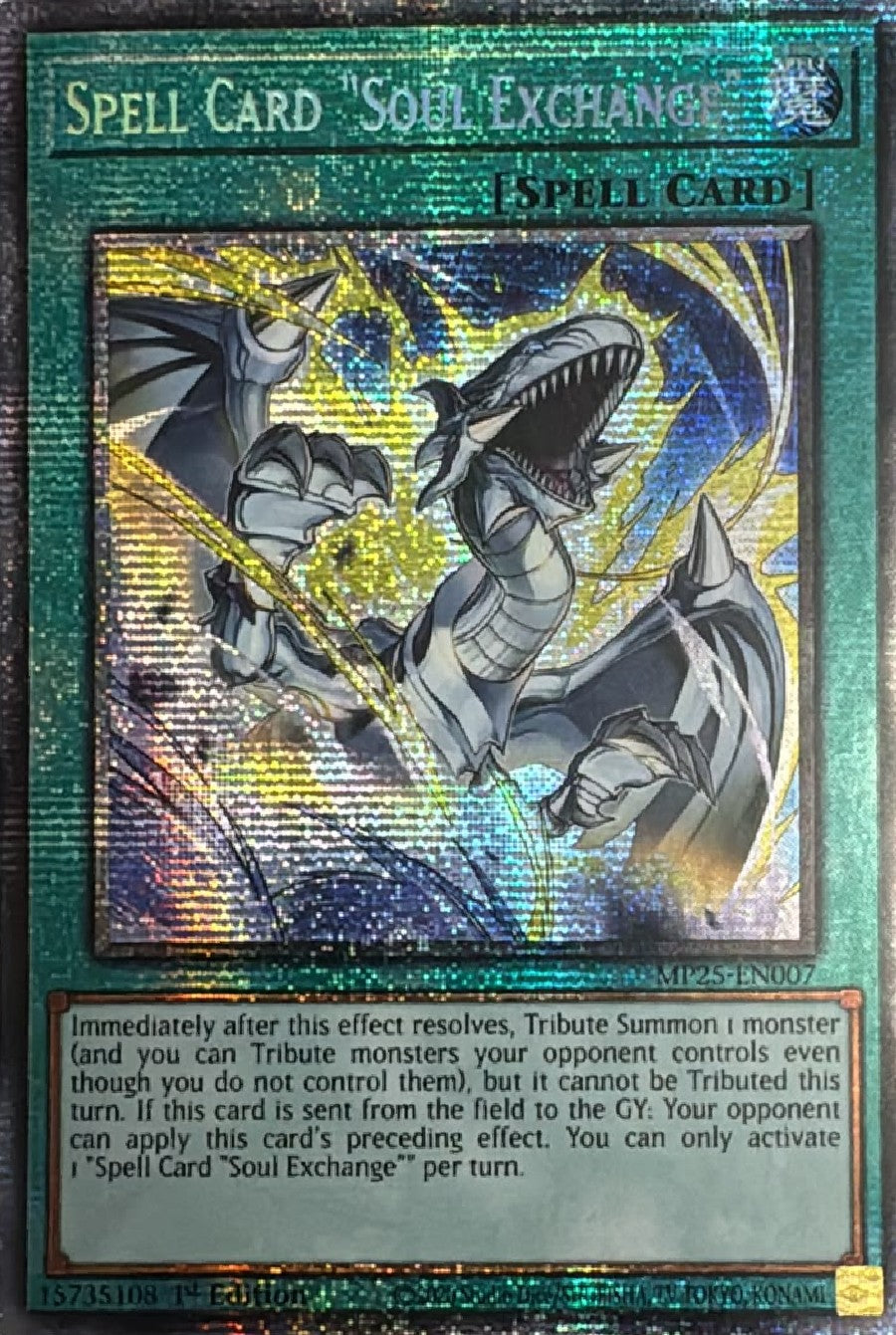 Yugioh! Spell Card "Soul Exchange" Mp25-en007 starligth
