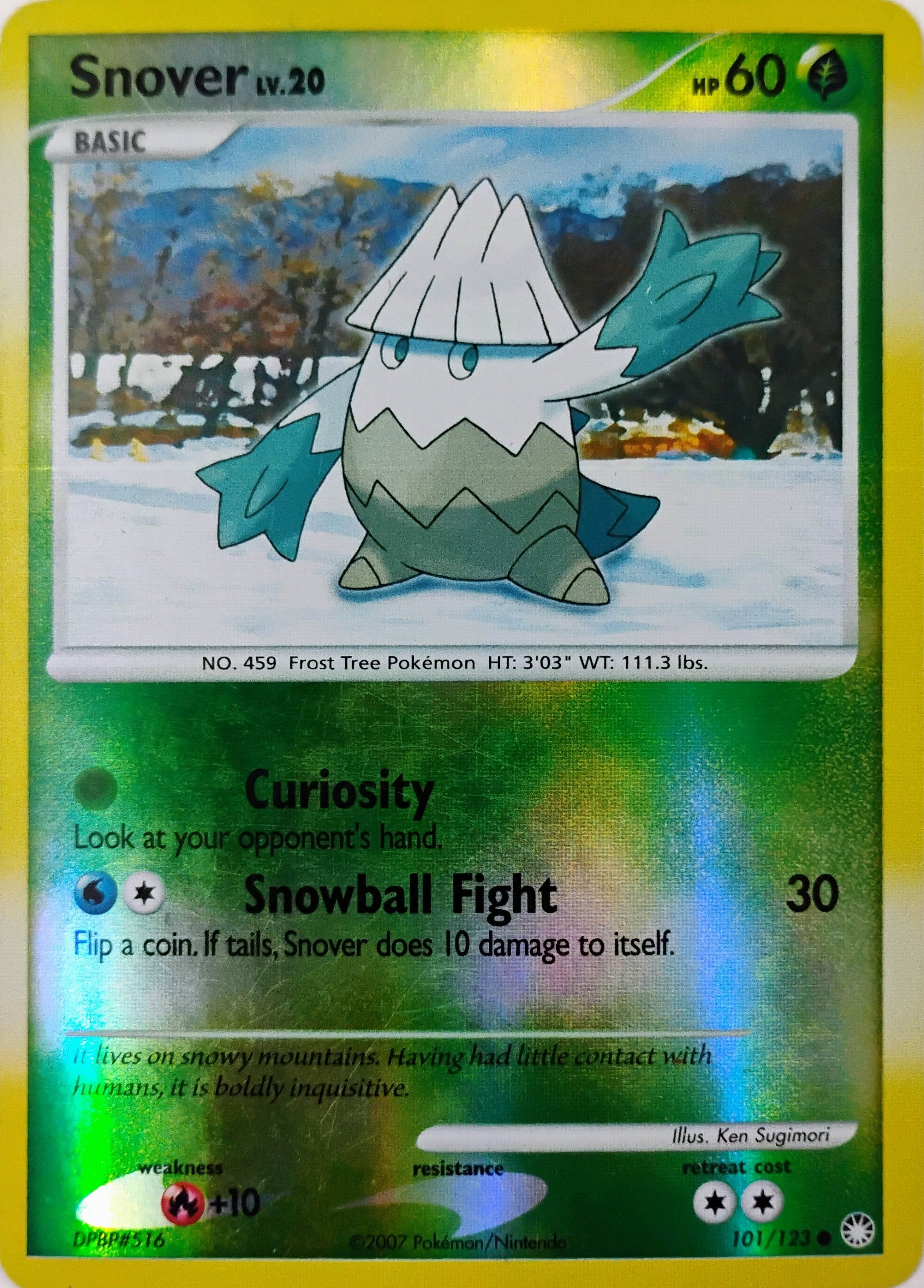 Pokémon tcg Snover Lv.20 101/123 Reverse