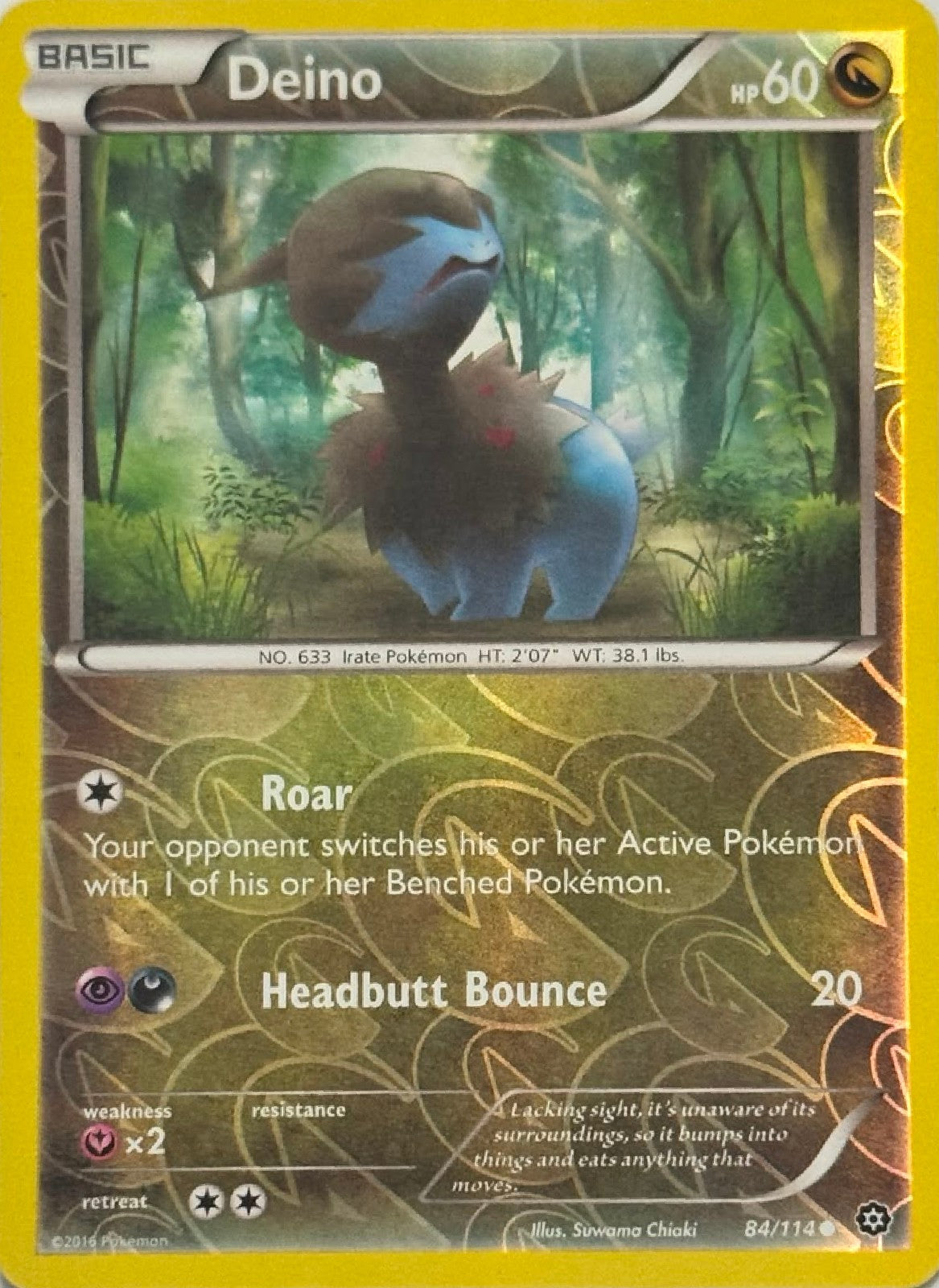 Pokémon Tcg Deino 84/114 Reverse
