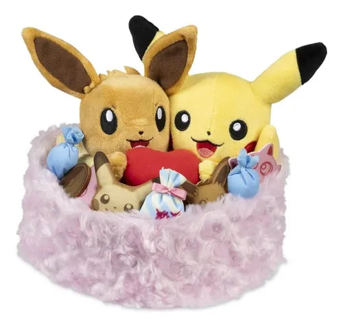 Peluche De Eevee & Pikachu Sweet Days Plush Pokémon Center