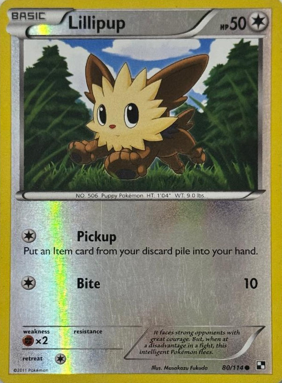 Pokémon Tcg Lillipup 80/114 Reverse