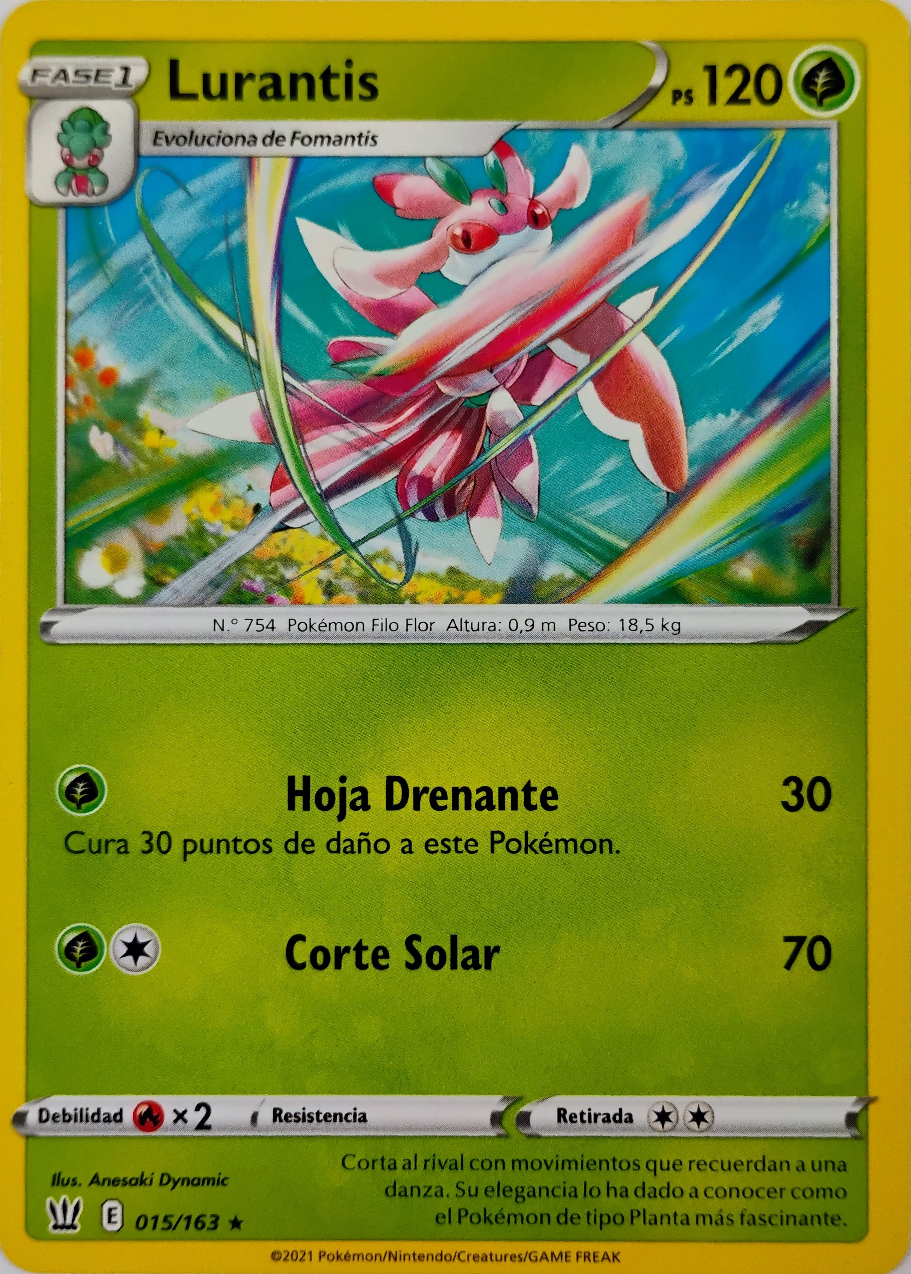 Pokémon tcg Lurantis 015/163 (Español)