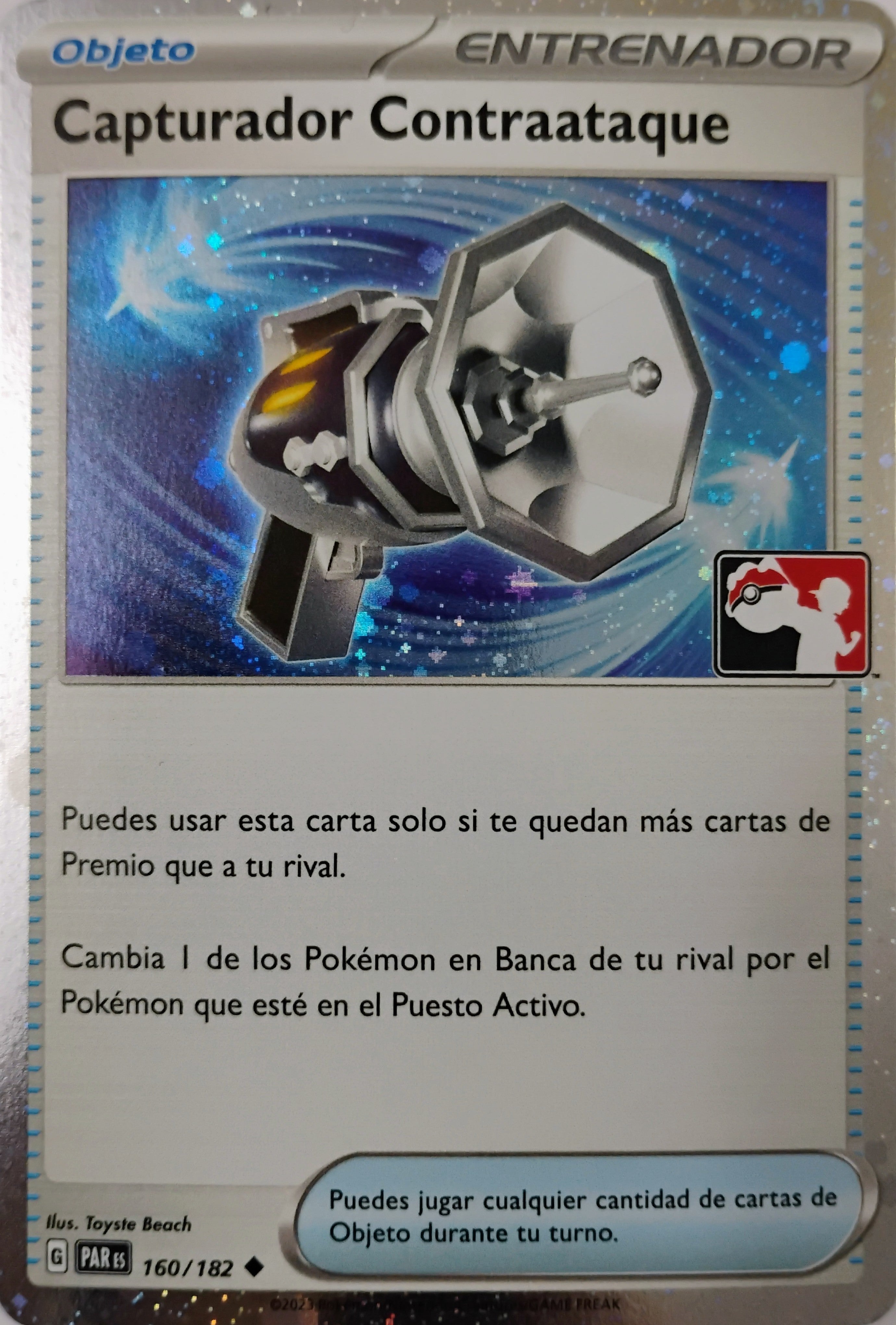 Pokémon tcg Capturador Contraataque 160/182 (Holo Cosmo) (Liga) (Español)