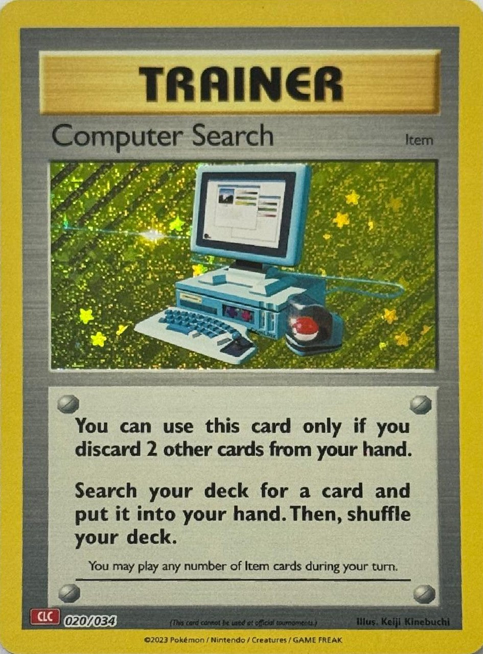 Pokémon Tcg Computer Search 020/034 (CLC) Holo