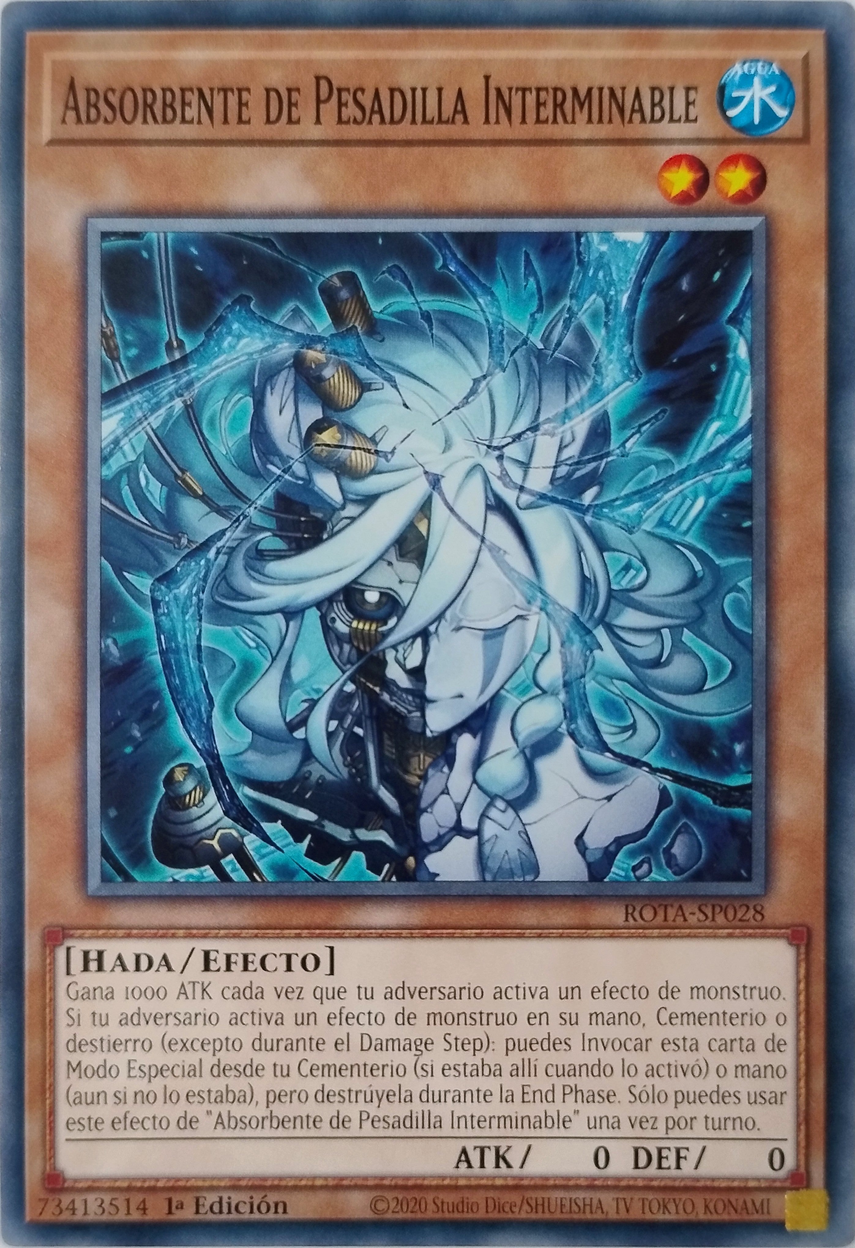 Yugioh! Absorbente De Pesadilla Interminable Rota-sp028 1a Edición