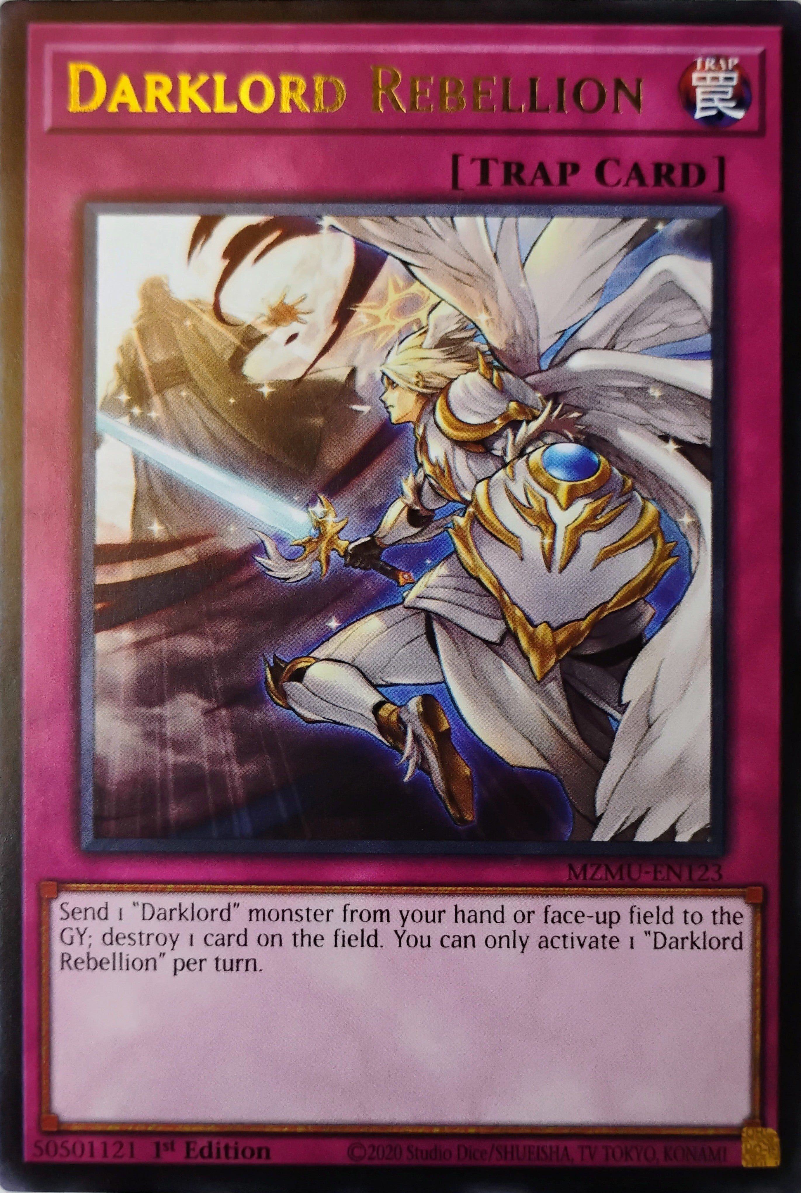 Yugioh! Darklord Rebellion Mzmu-en123 Rara