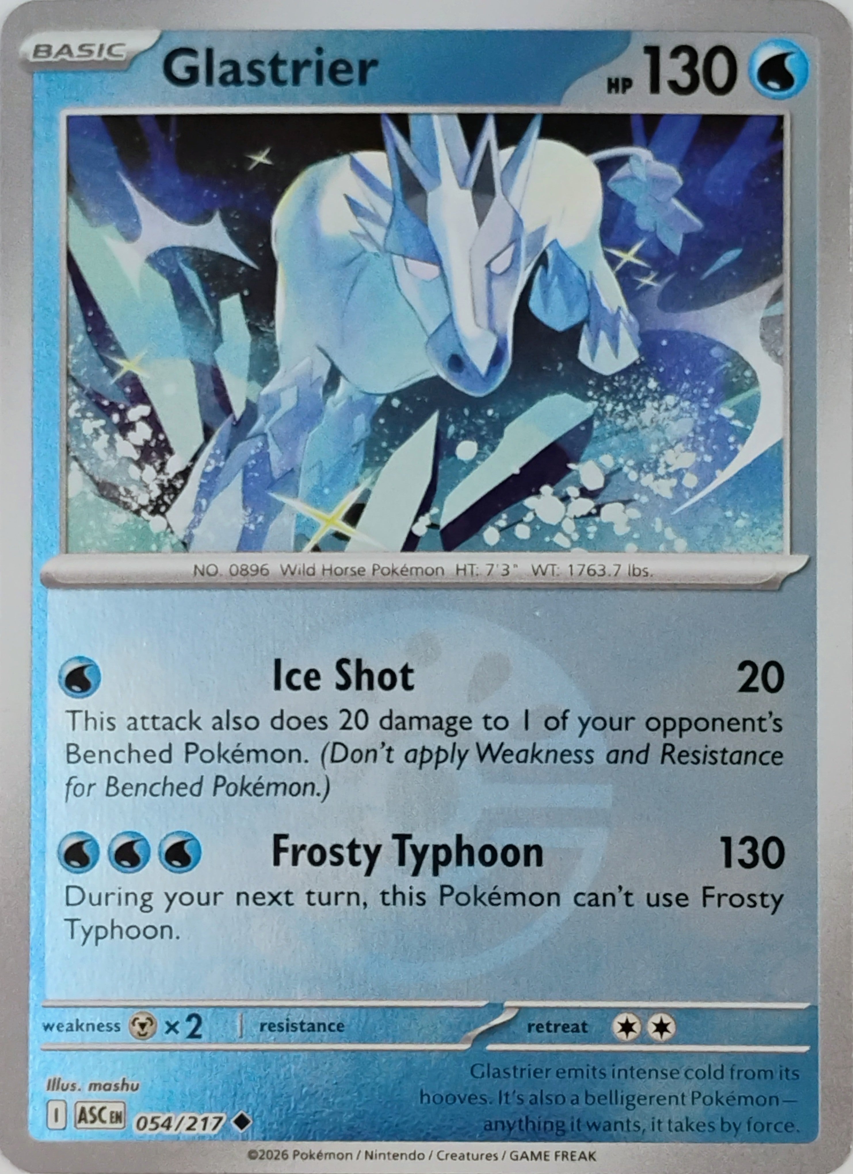 Pokémon tcg Glastrier 054/217 (Friend Ball)