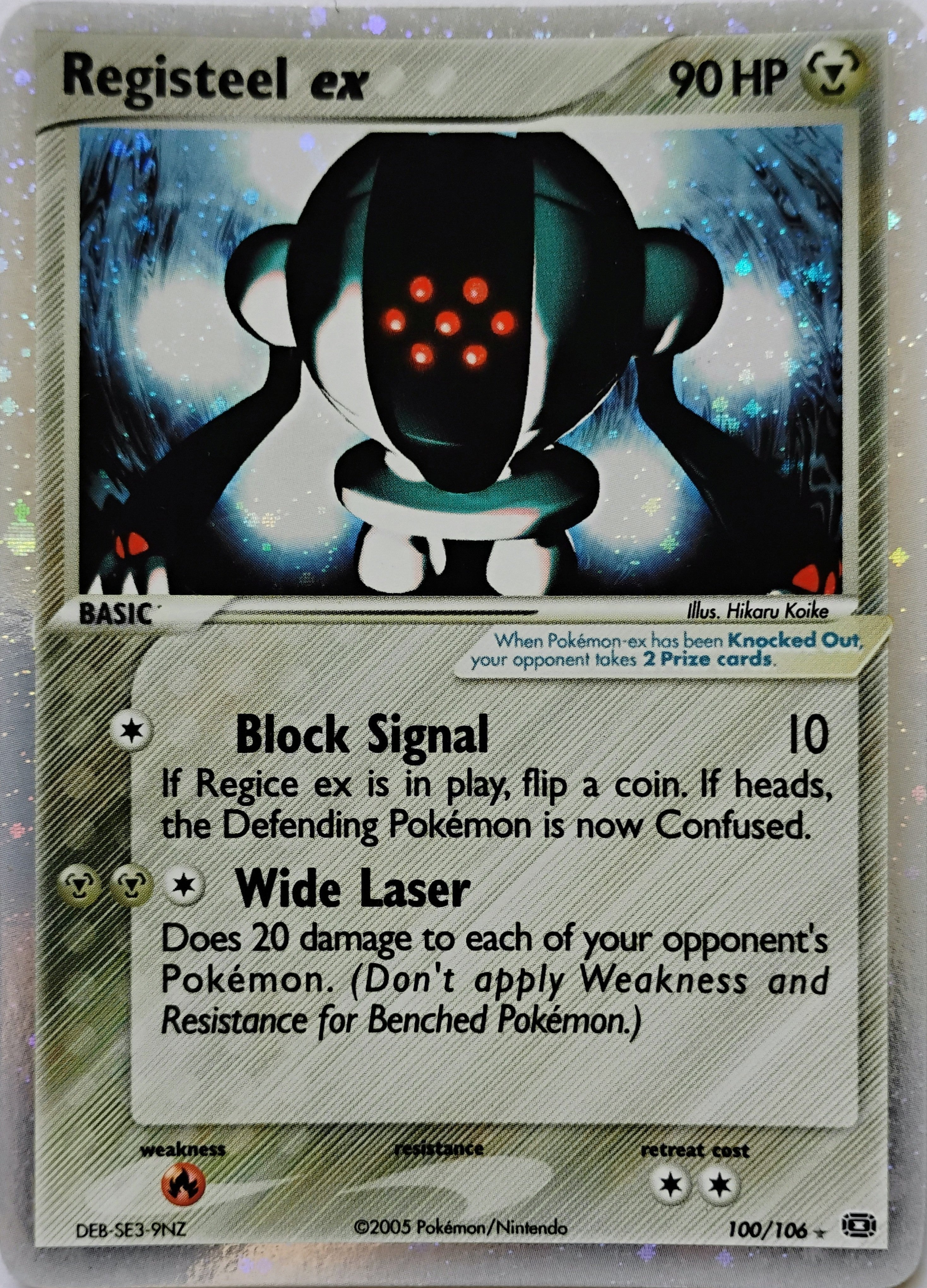 Pokémon tcg Registeel Ex 100/106 Holo