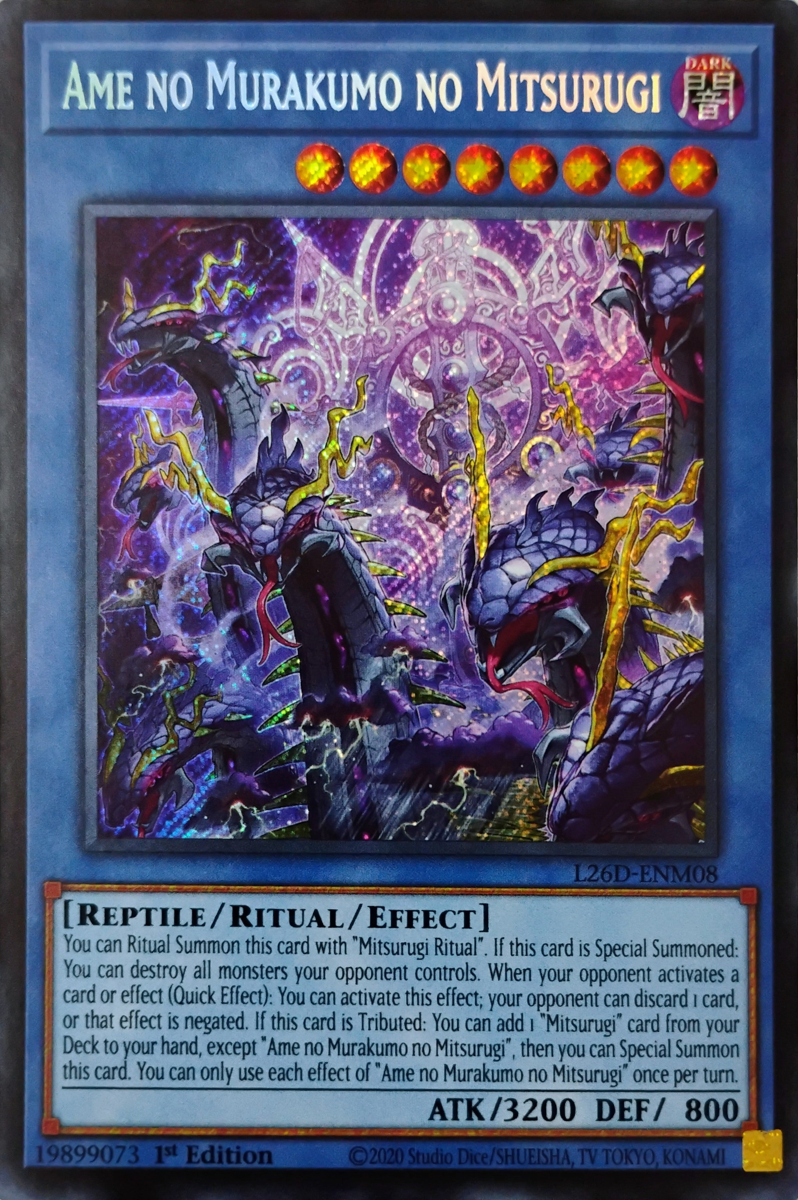 Yugioh! Ame No Murakomo No Mitsurugi L26D-Enm08 Secreta