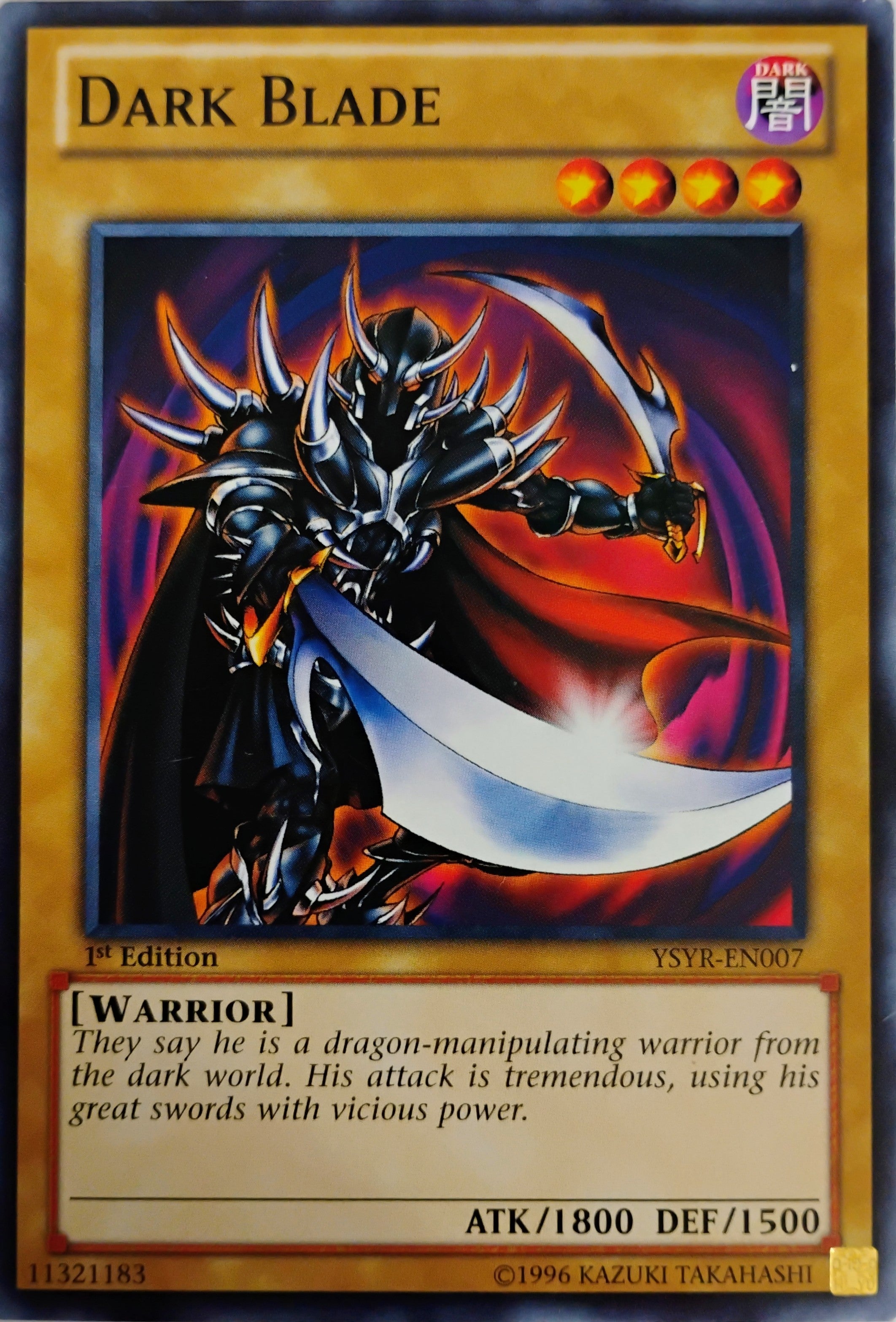 Yugioh! Dark Blade Ysyr-en007 1st Edition