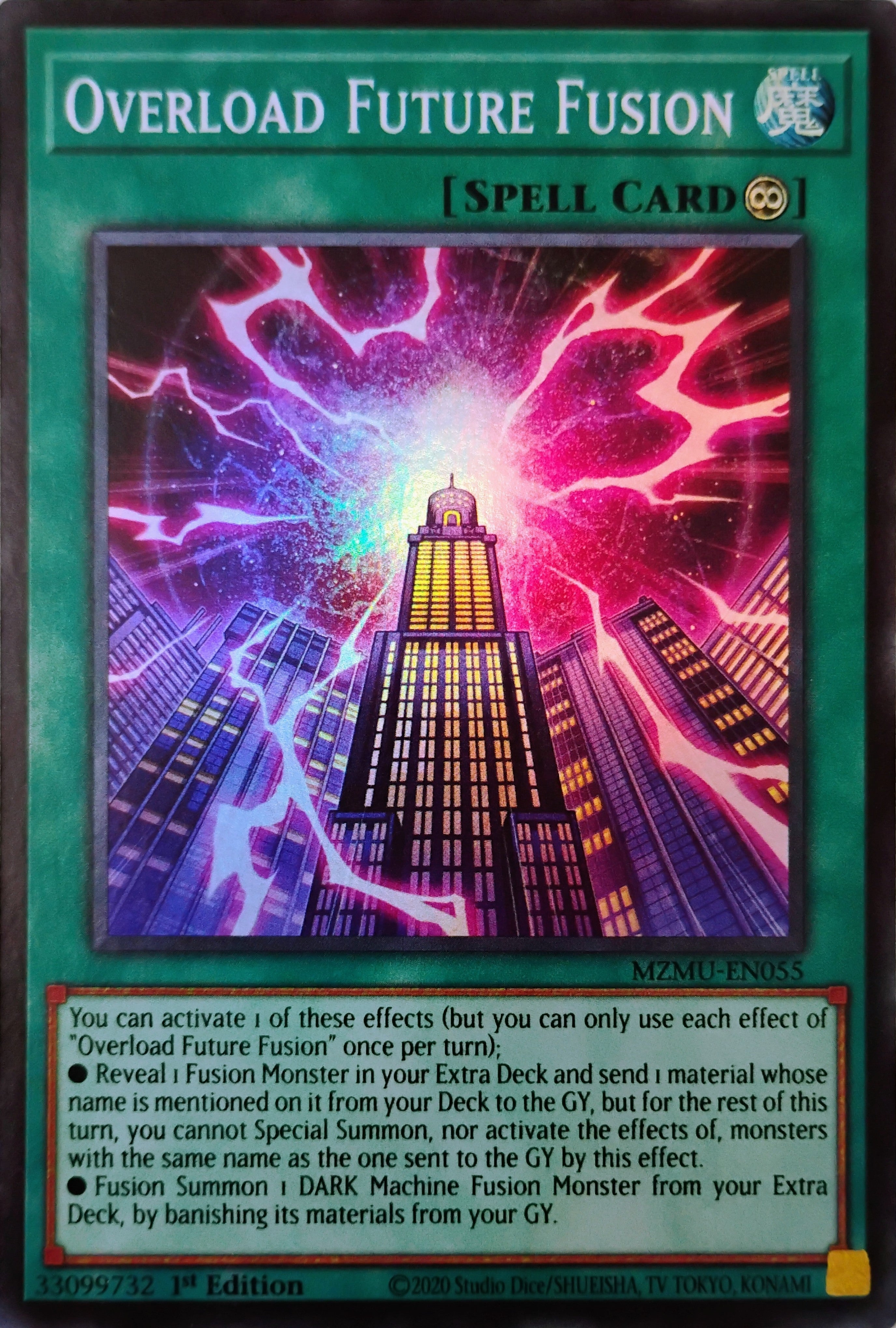 Yugioh! Overload Future Fusion Mzmu-en055 Super Rare