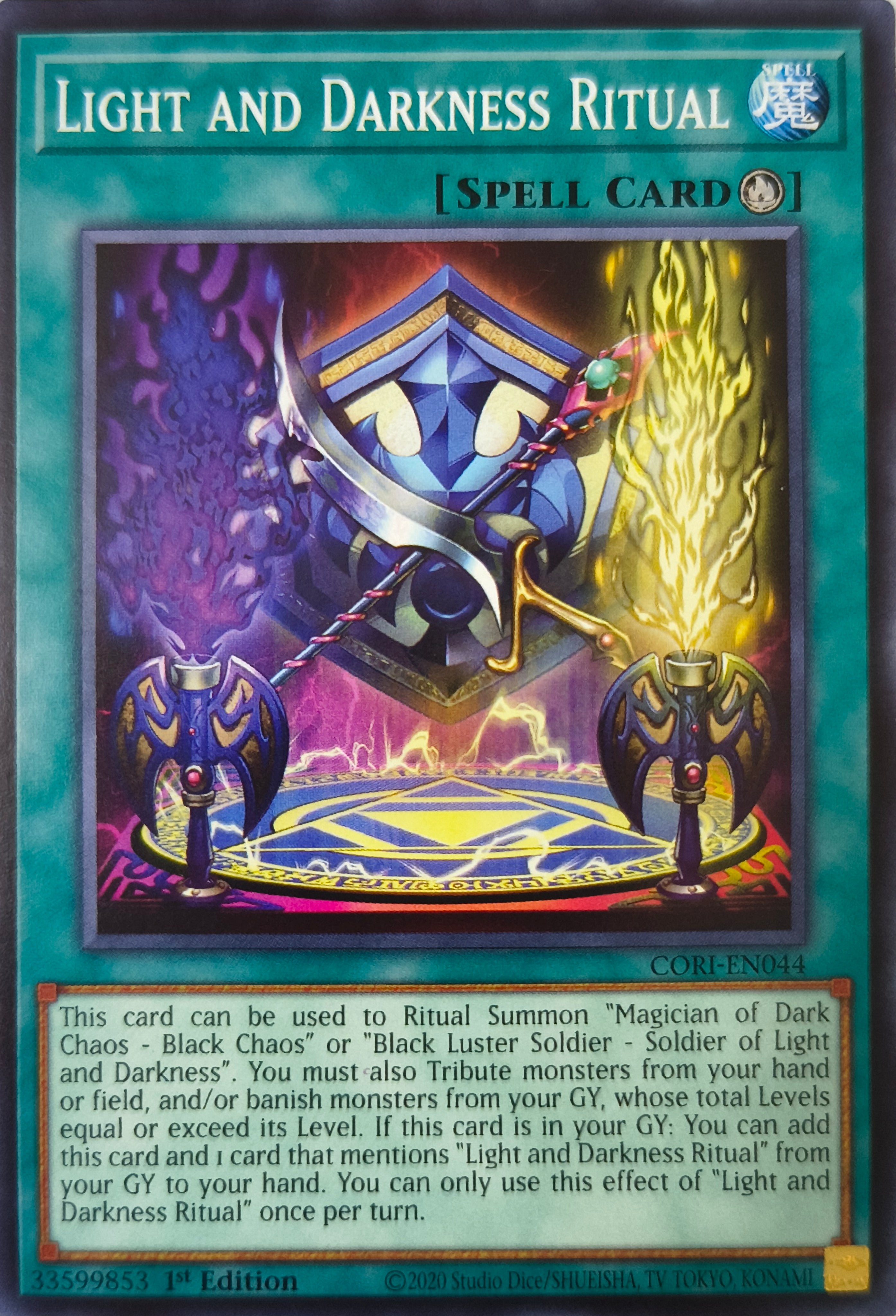 Yugioh! Light And Darkness Ritual Cori-en044 1st edition