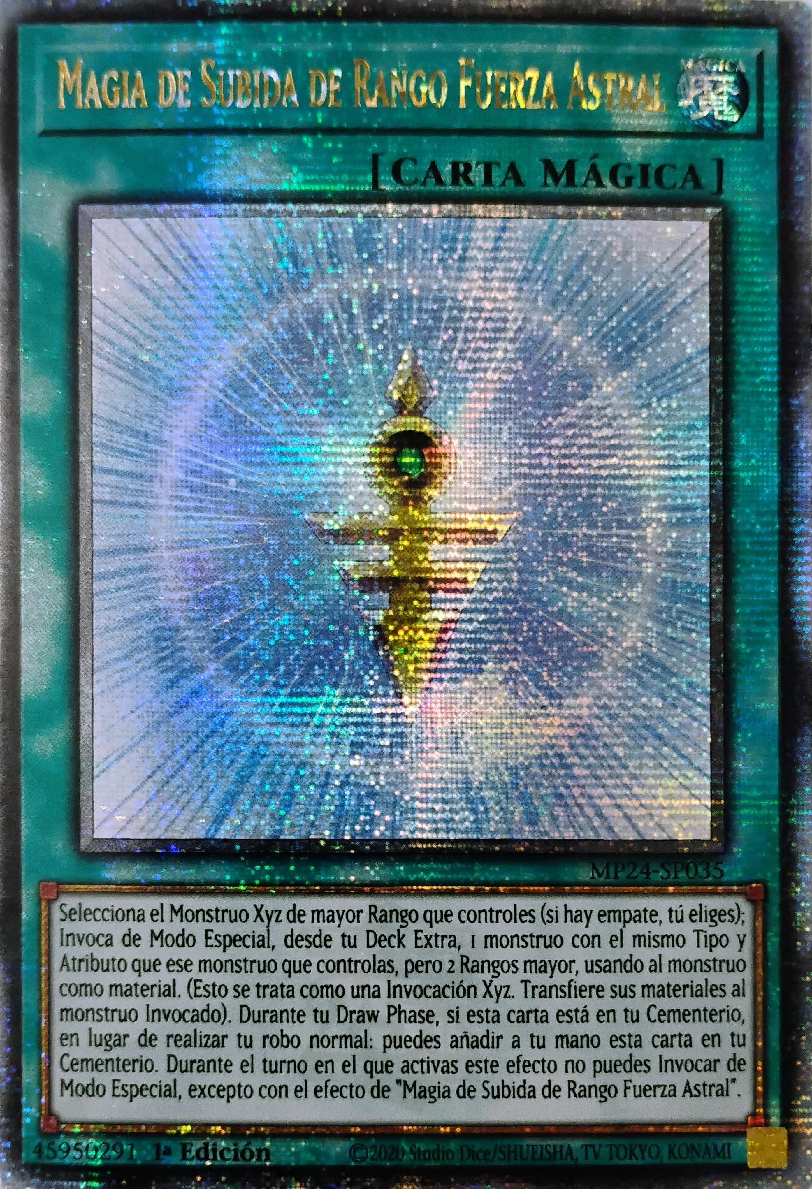 Yugioh! Magia De Subida De Rango Fuerza Ancestral Mp24-sp035 Quarter Century