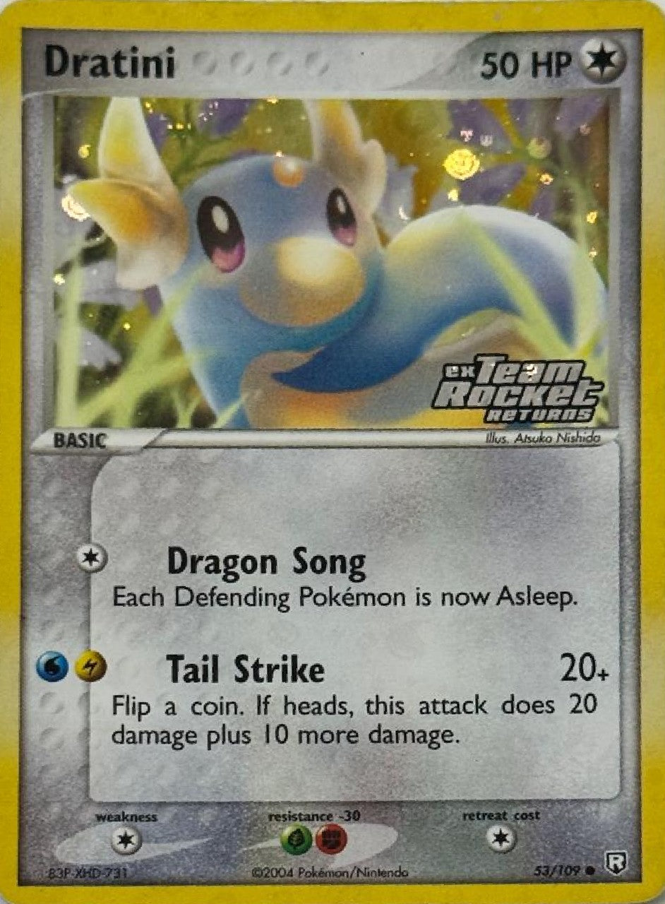 Pokémon Tcg Dratini 53/109 Holo (Ex Team Rocket Returns)