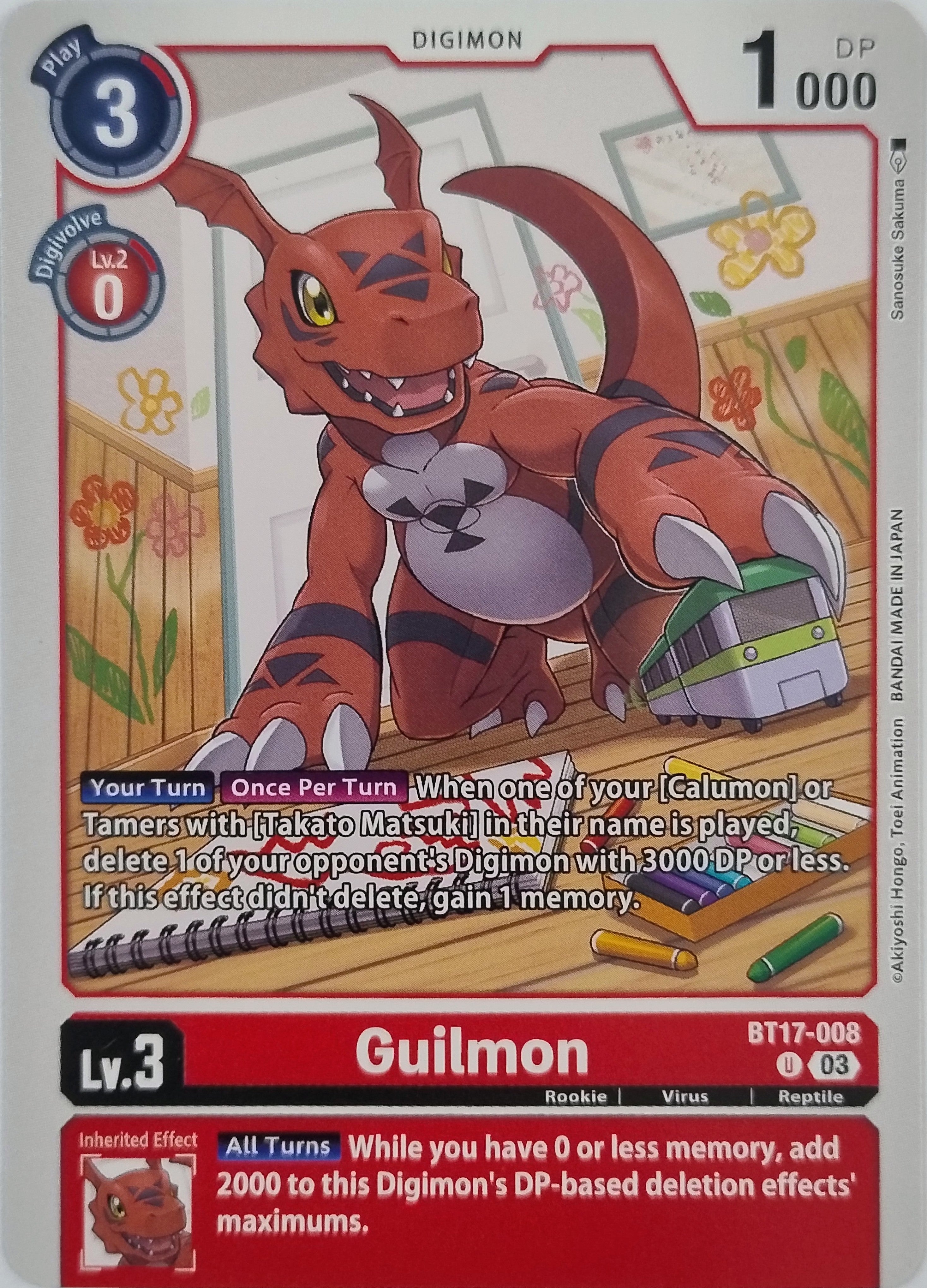 Digimon Tcg Guilmon Bt17-008