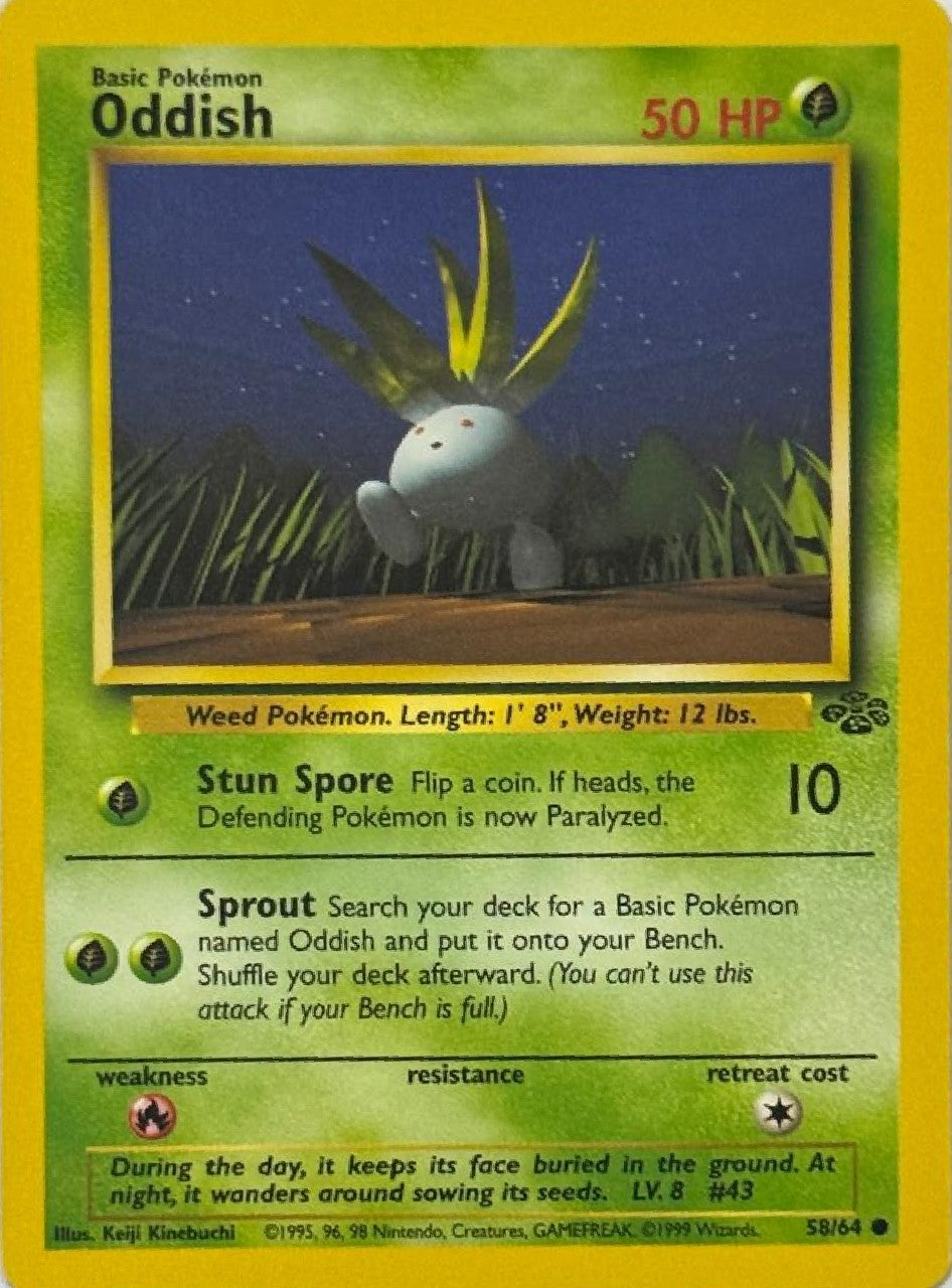 Pokémon Tcg Oddish 58/64