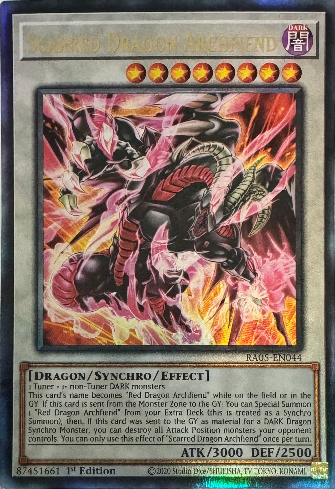 Yugioh! Scarred Dragon Archfiend Ra05-en044 1st edition Ultimate