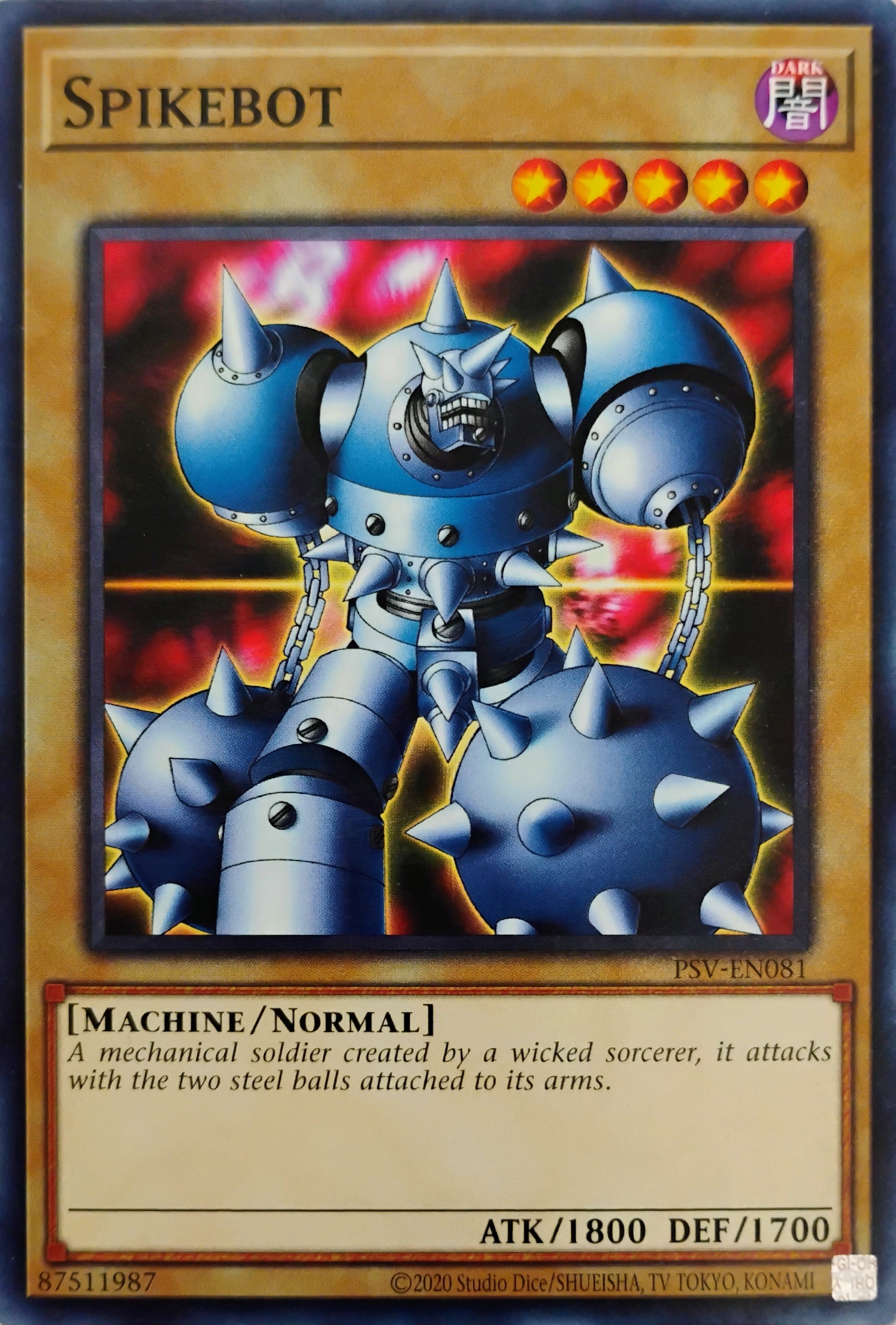 Yugioh! Spikebot Psv-en081