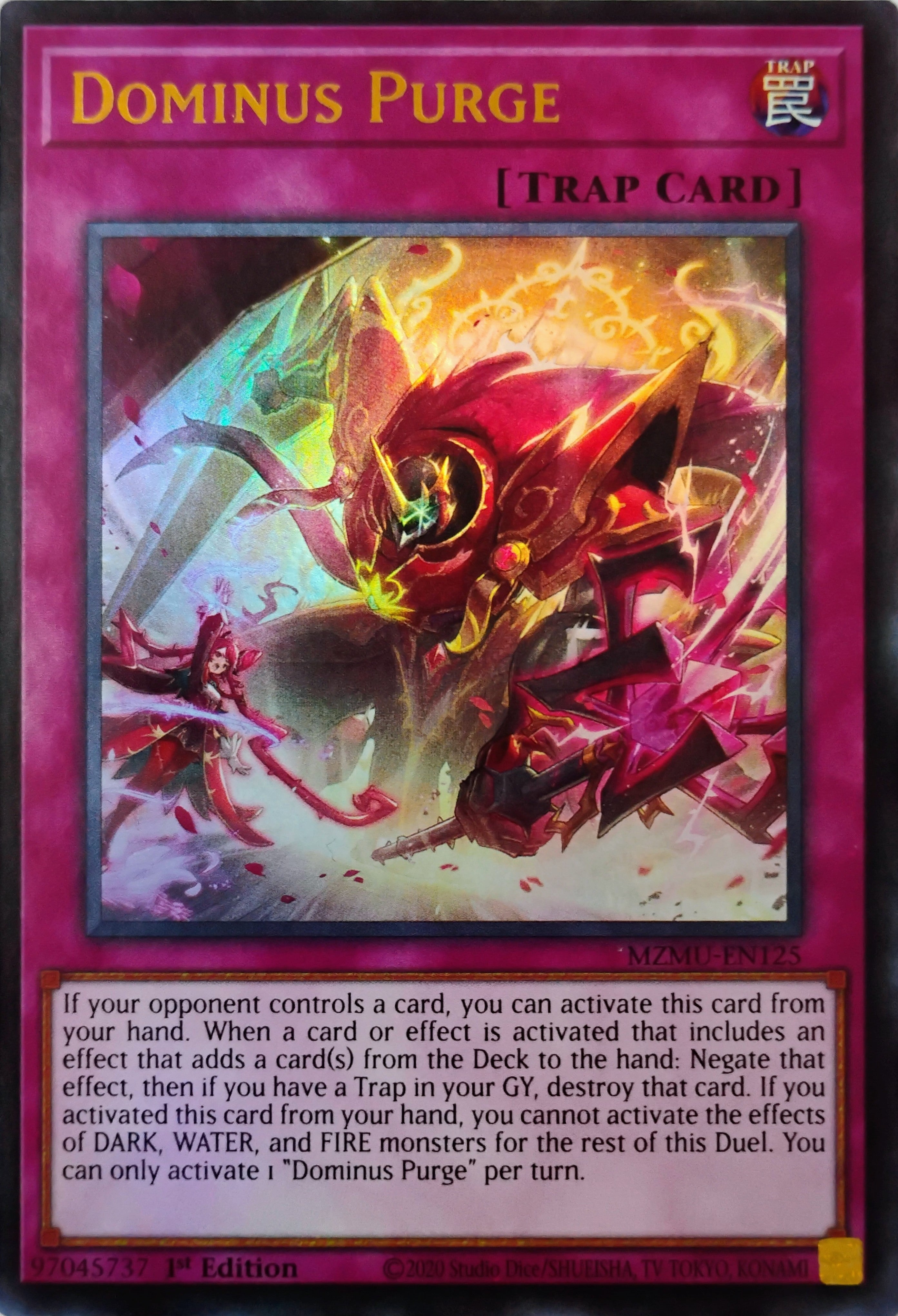 Yugioh! Dominus Purge Mzmu-en125 Ultra Rare