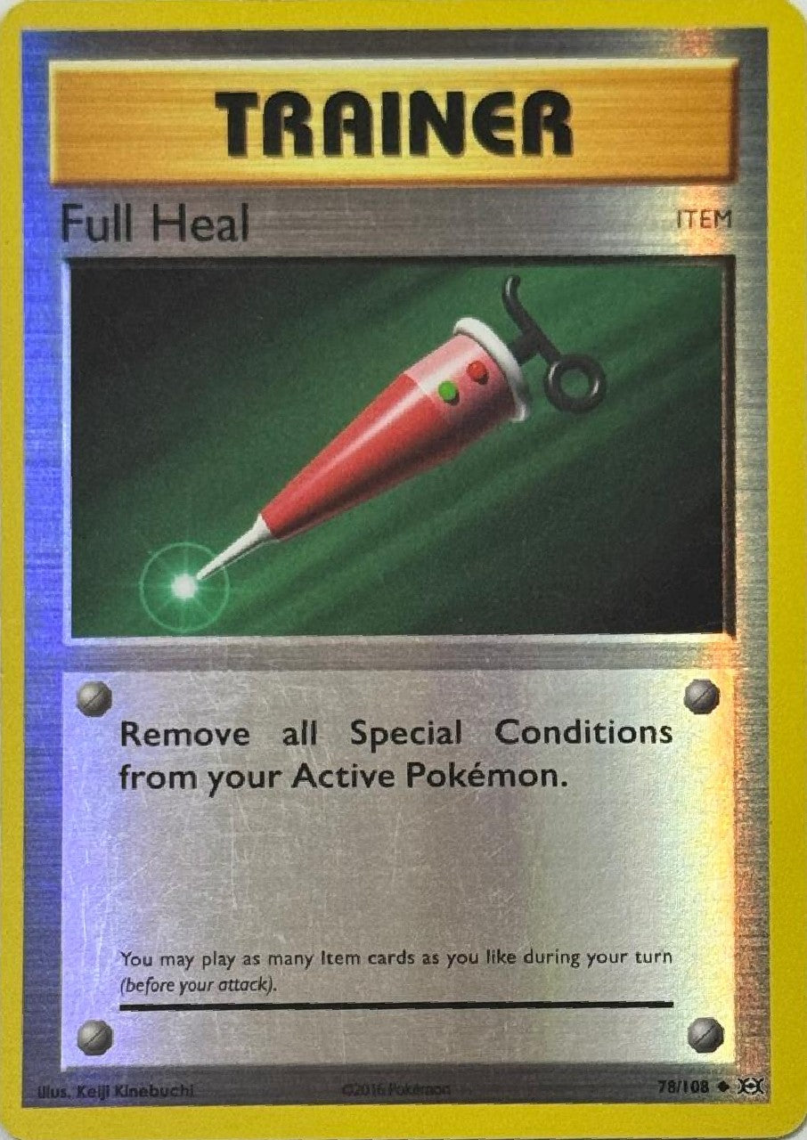 Pokémon Tcg Full Heal 78/108 Reverse