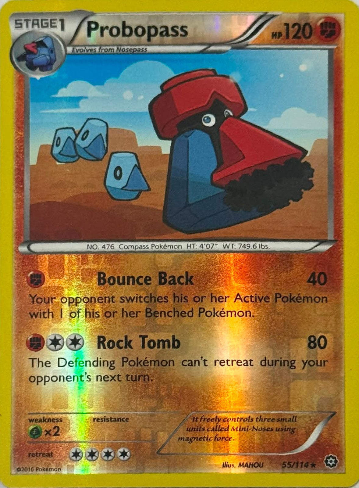 Pokémon Tcg Probopass 55/114 Reverse