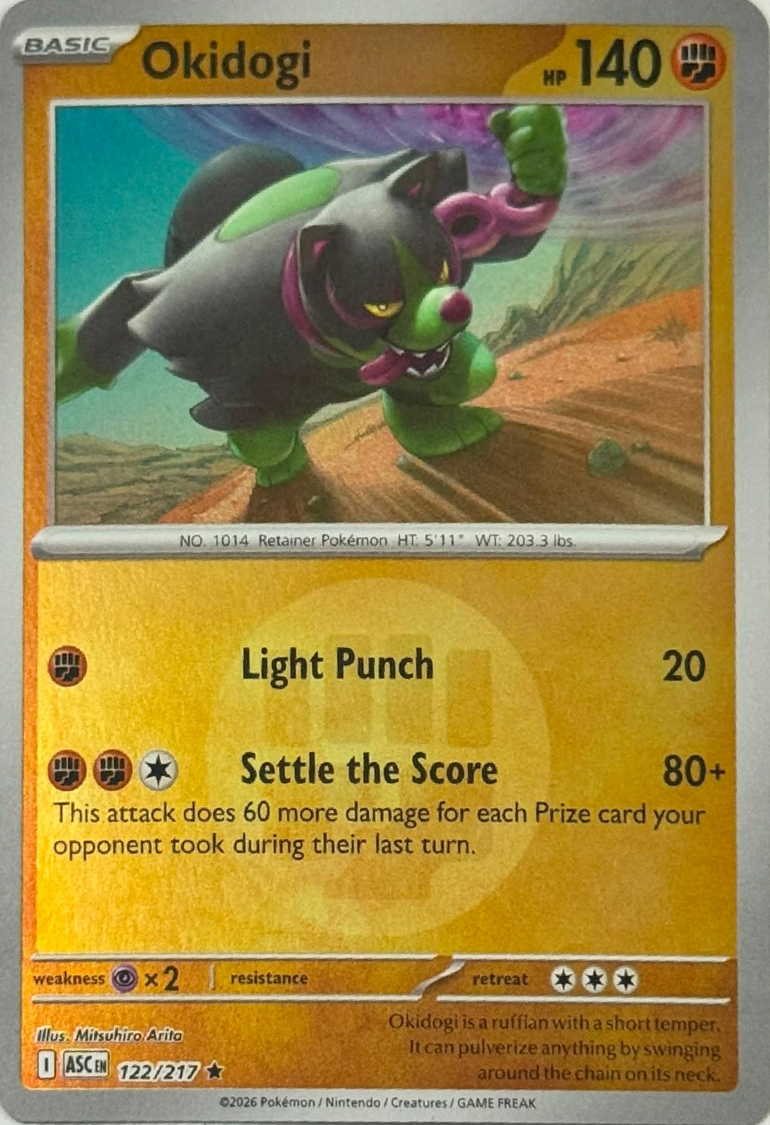 Pokémon Tcg Okidogi 122/217 (Energy Símbol)