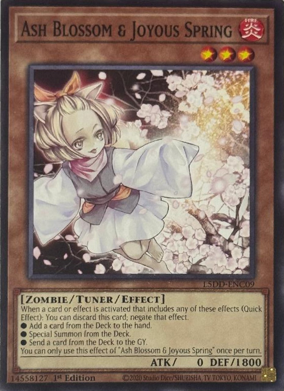 Yugioh! Ash Blossom & Joyous Spring L5DD-ENC09 1st Edition