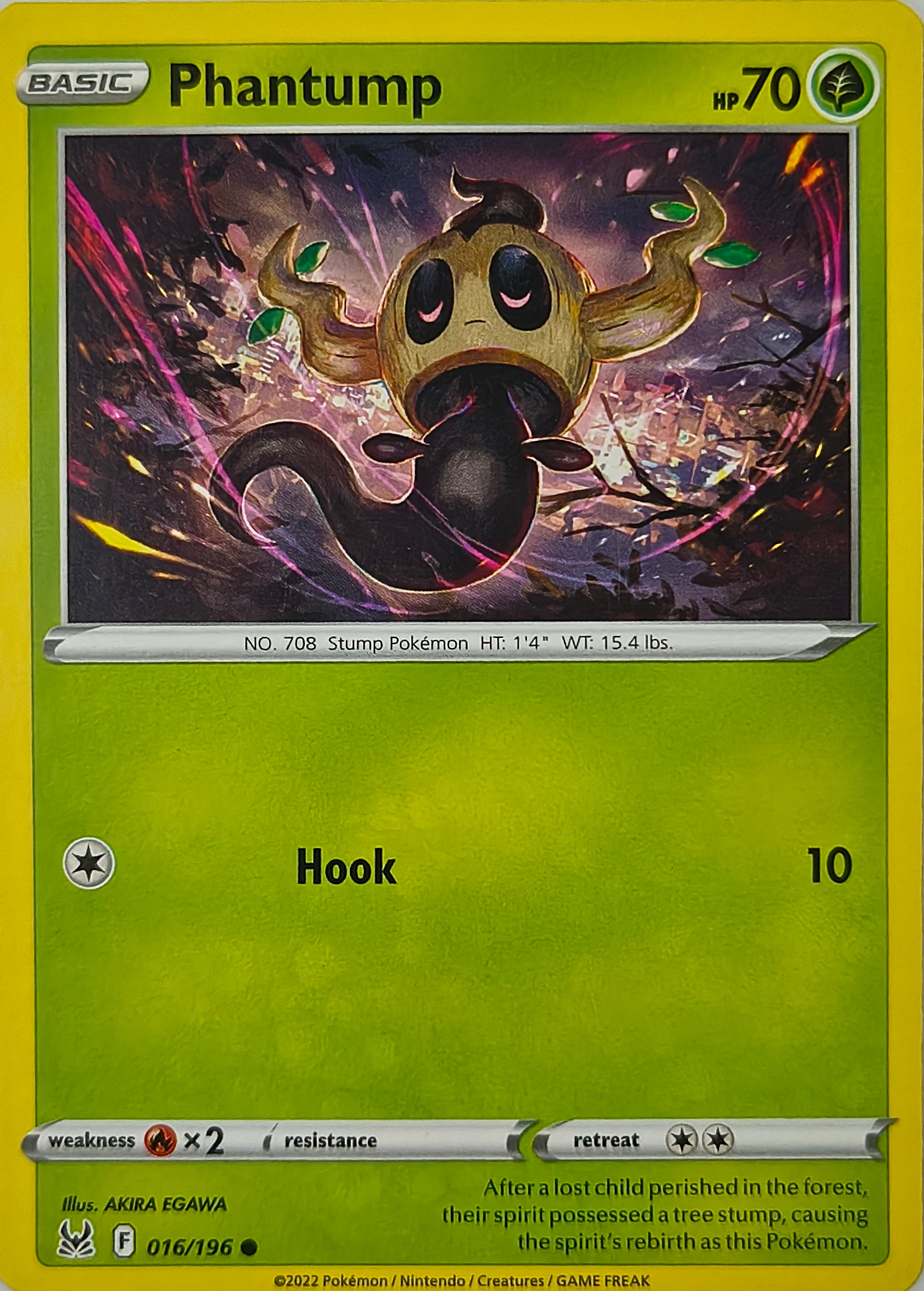 Pokémon tcg Phantump 016/196