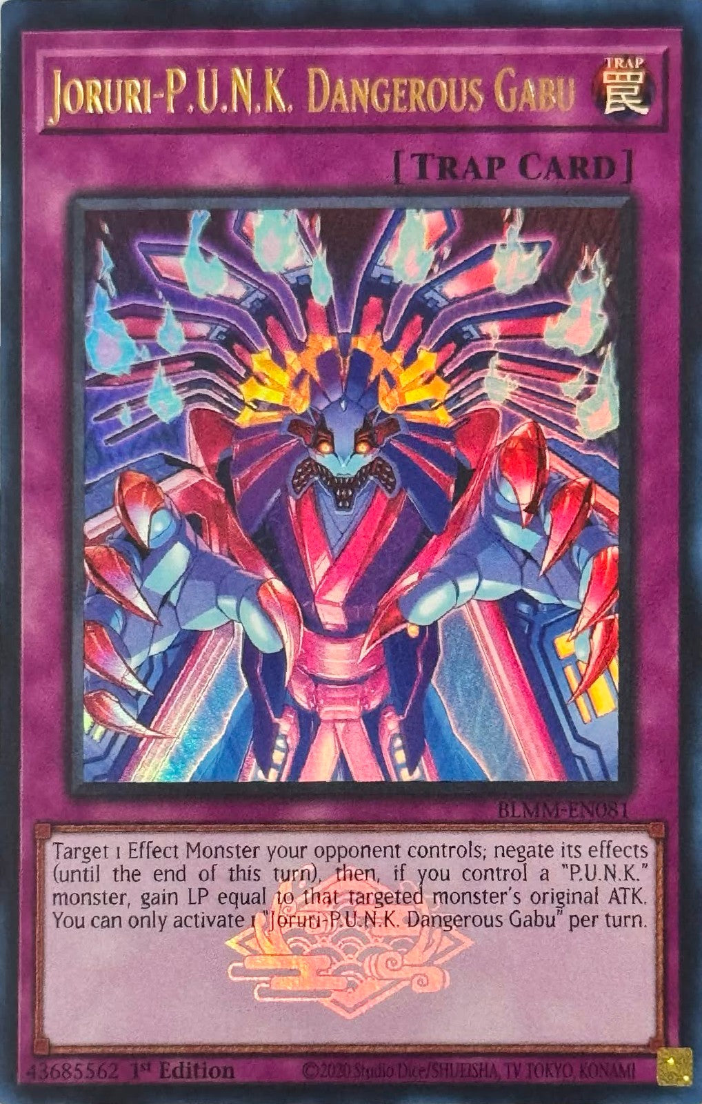 Yugioh! Joruri-P.U.N.K Dangerous Gabu BLMM-EN081 Ultra