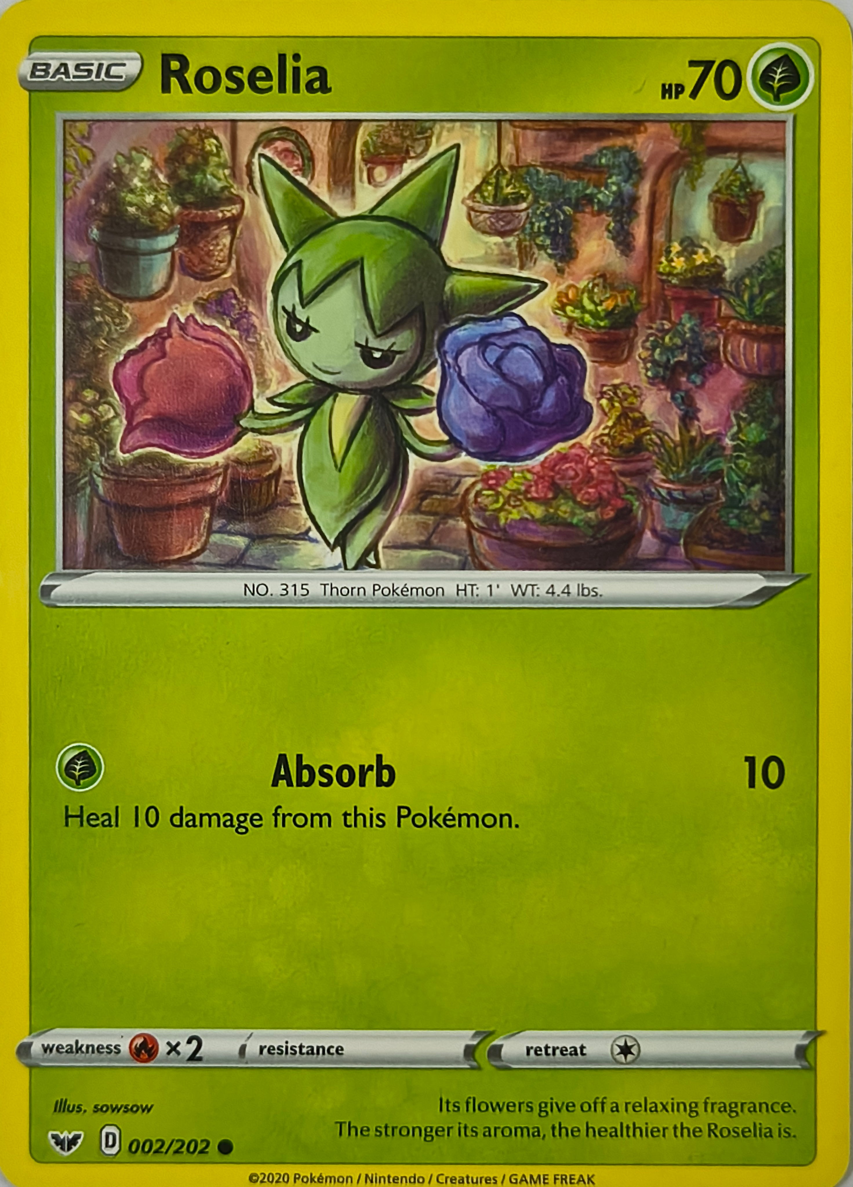 Pokémon tcg Rosalía 002/202